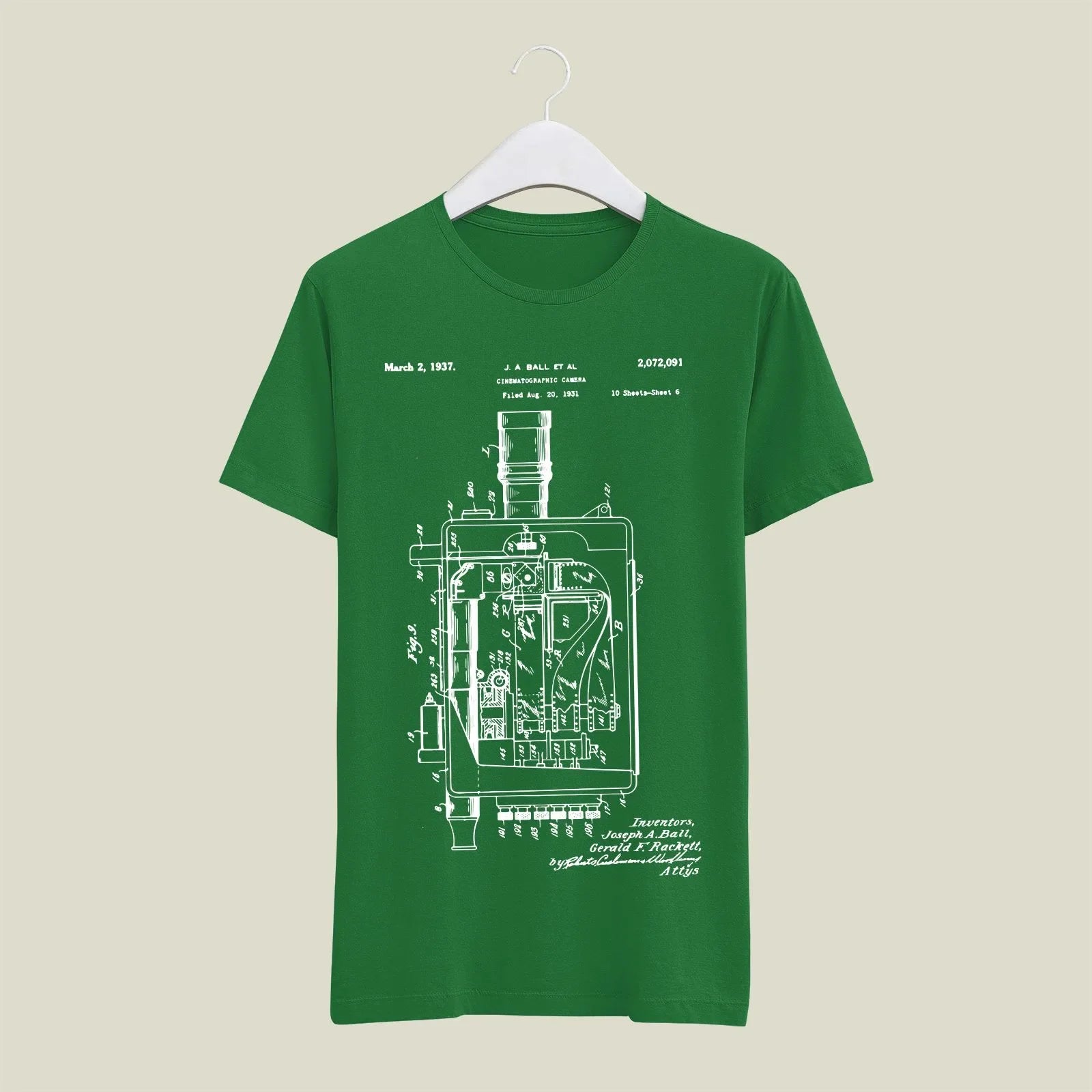 Camera Patent T-Shirt T-CMP57 Desichalchitra