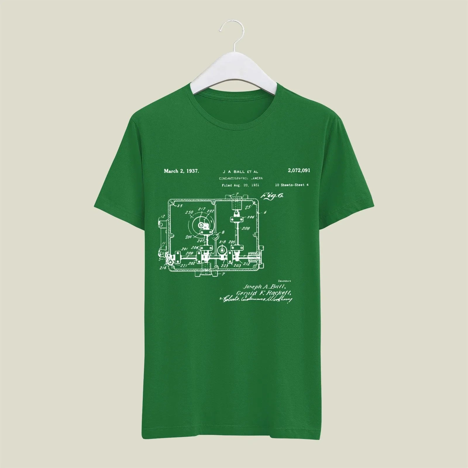 Camera Patent T-Shirt T-CMP63 Desichalchitra