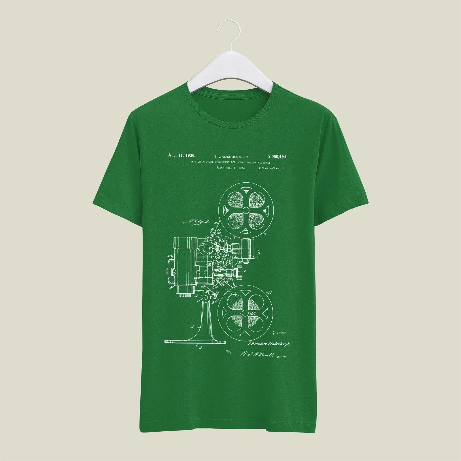 Camera Patent T-Shirt T-CMP70 Desichalchitra
