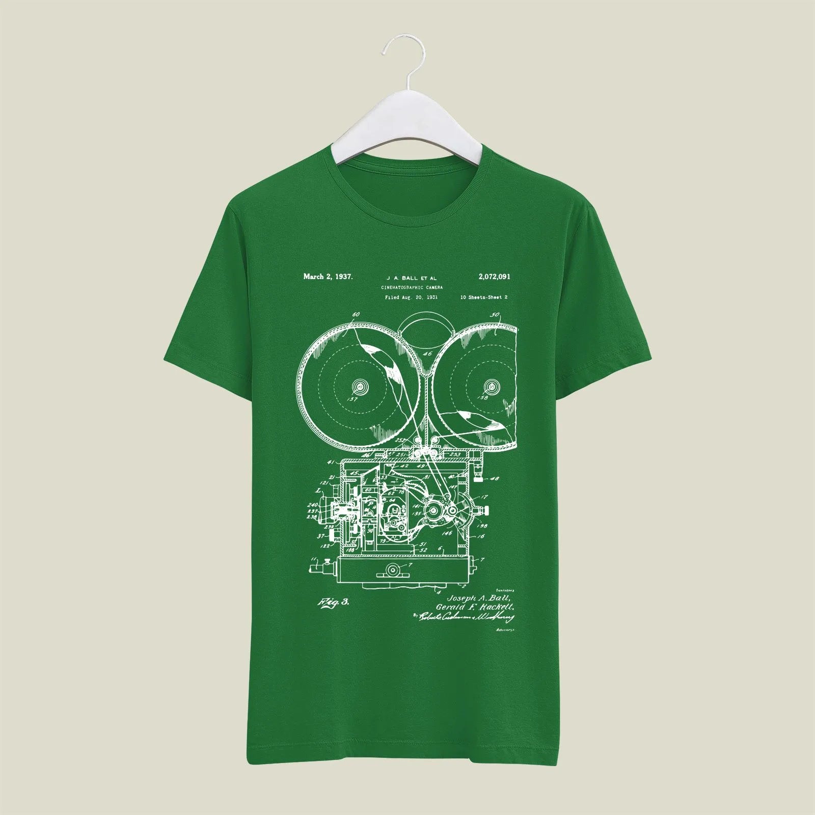 Camera Patent T-Shirt T-CMP72 Desichalchitra
