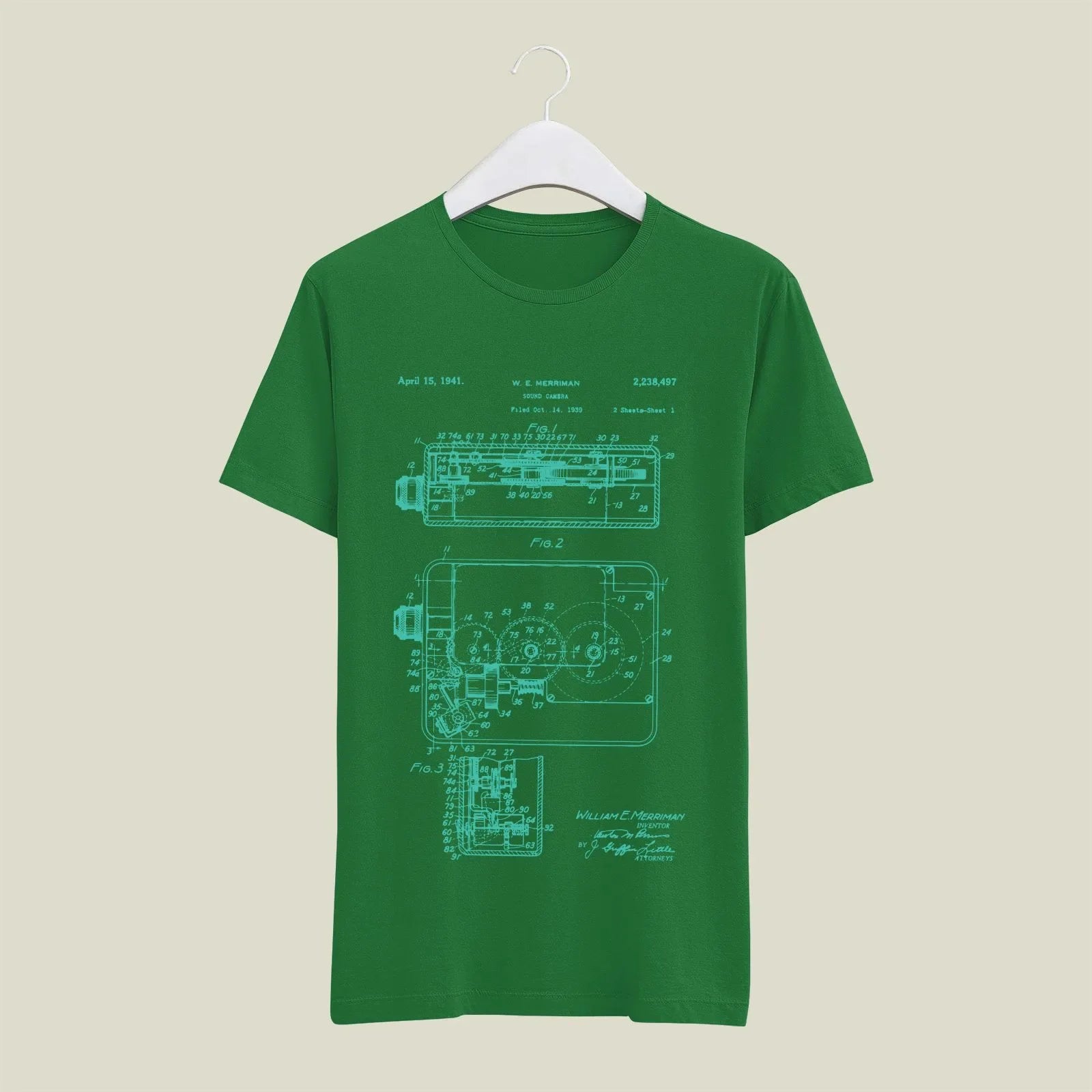 Camera Patent T-Shirt T-CMP19 Desichalchitra