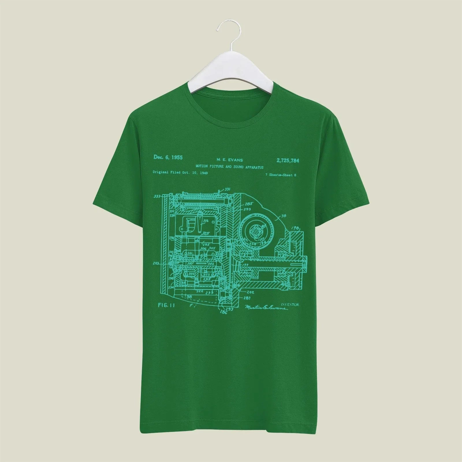 Camera Patent T-Shirt T-CMP34 Desichalchitra