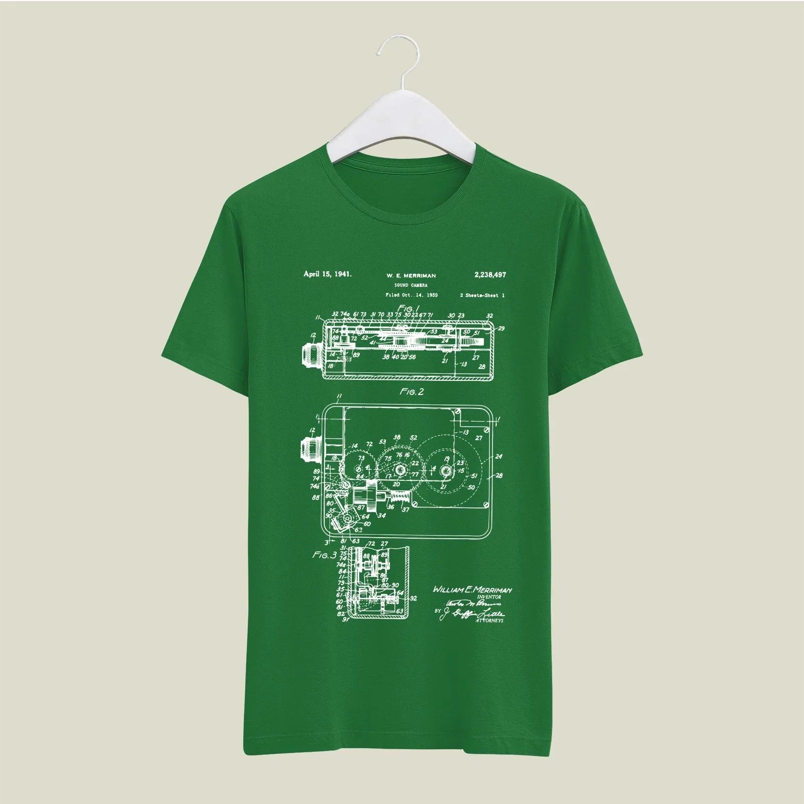 Camera Patent T-Shirt T-CMP97 Desichalchitra