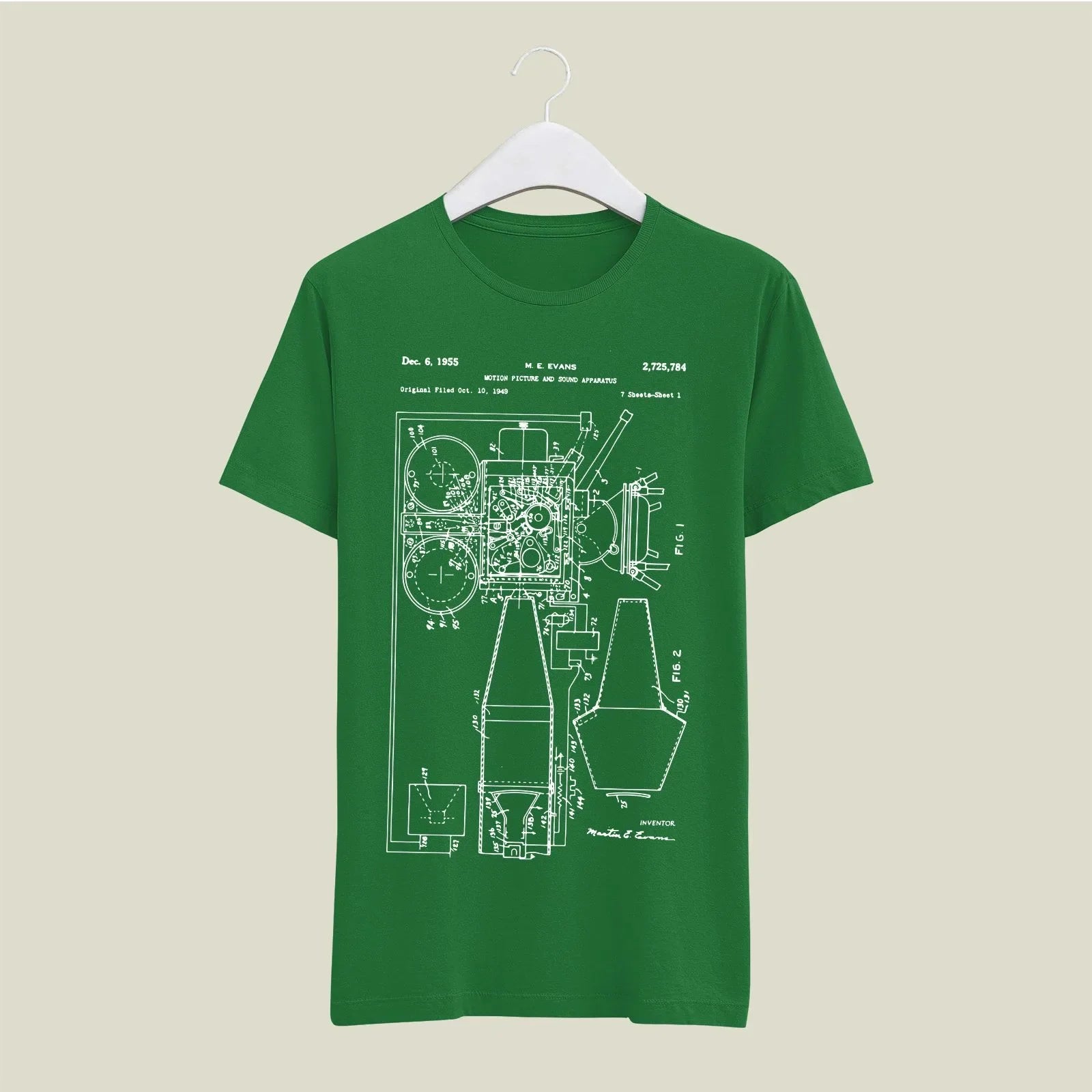 Camera Patent T-Shirt T-CMP124 Desichalchitra