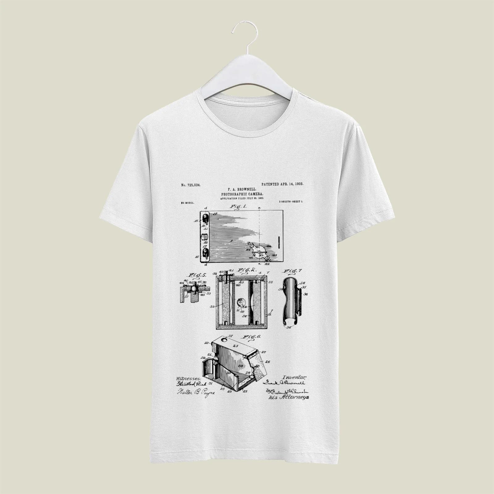 Camera Patent T-Shirt T-CMP60 Desichalchitra