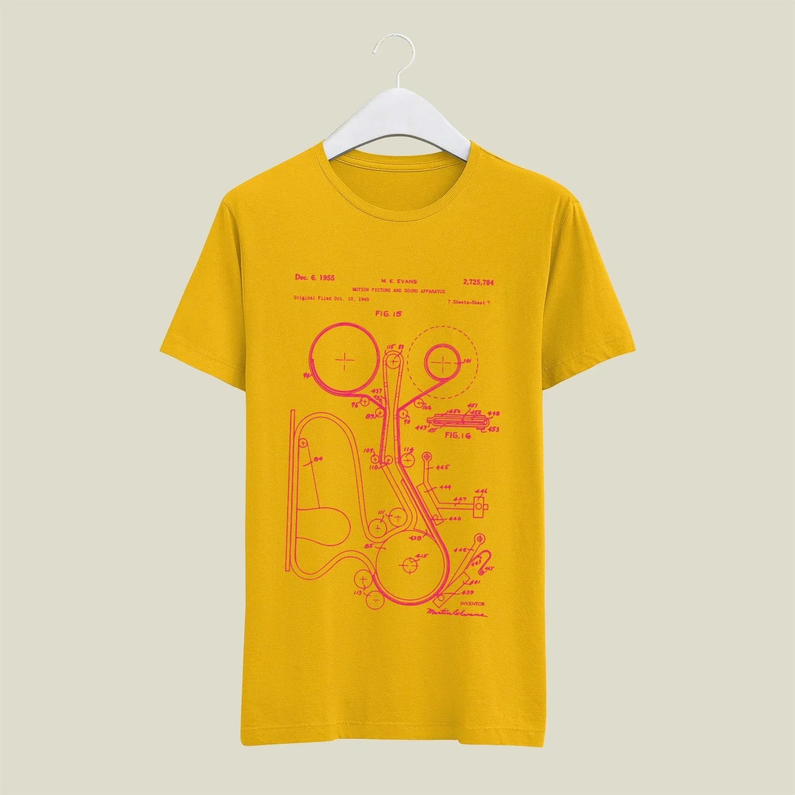 Camera Patent T-Shirt T-CMP20 Desichalchitra
