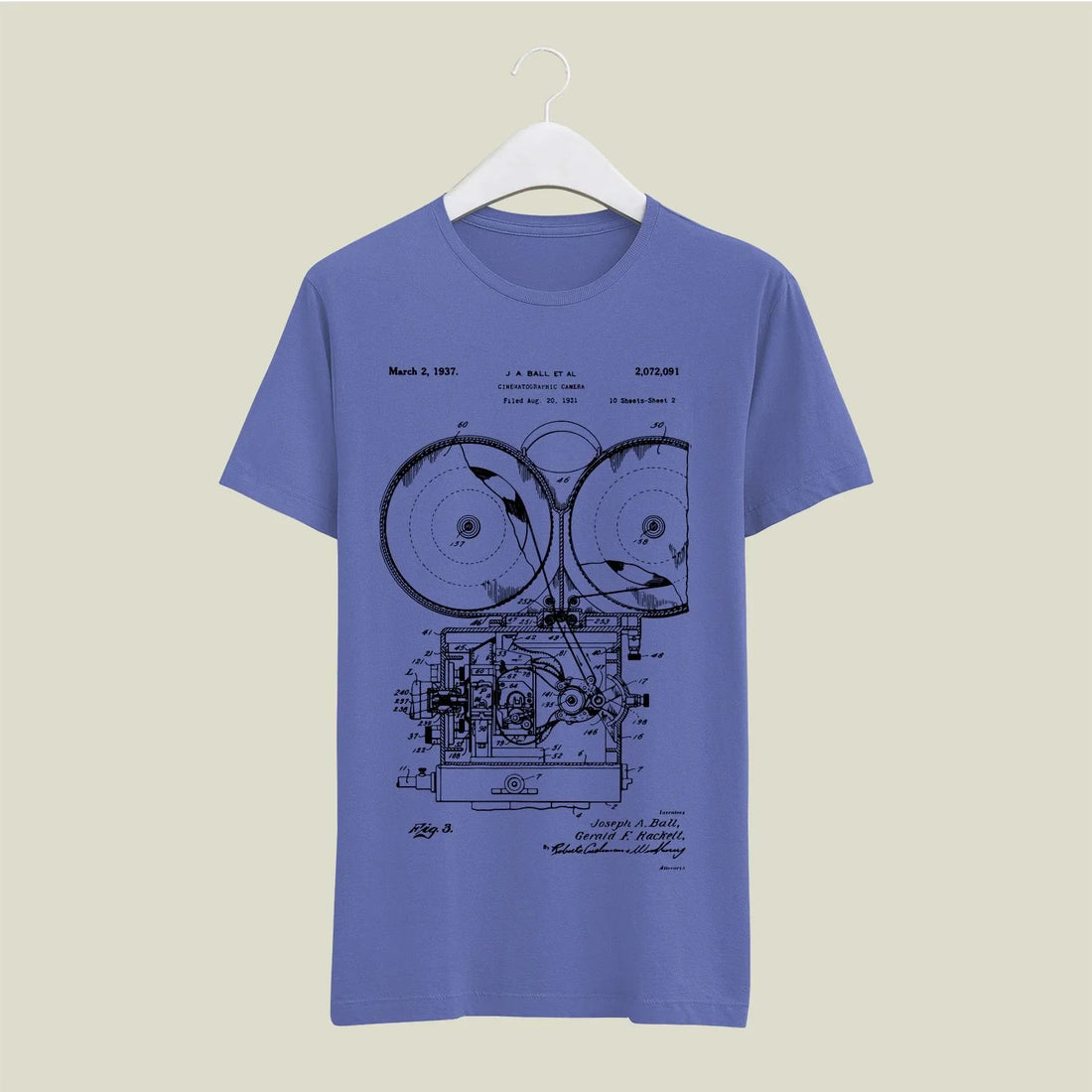 Camera Patent T-Shirt T-CMP125 Desichalchitra