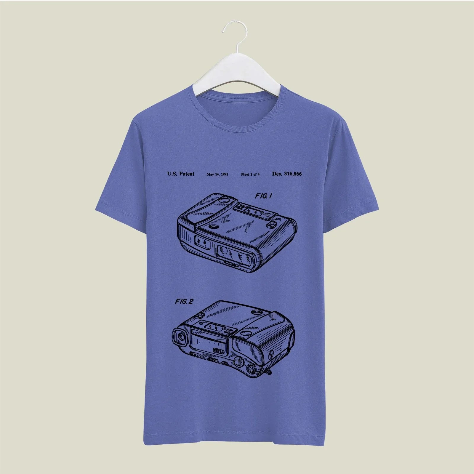 Camera Patent T-Shirt T-CMP140 Desichalchitra
