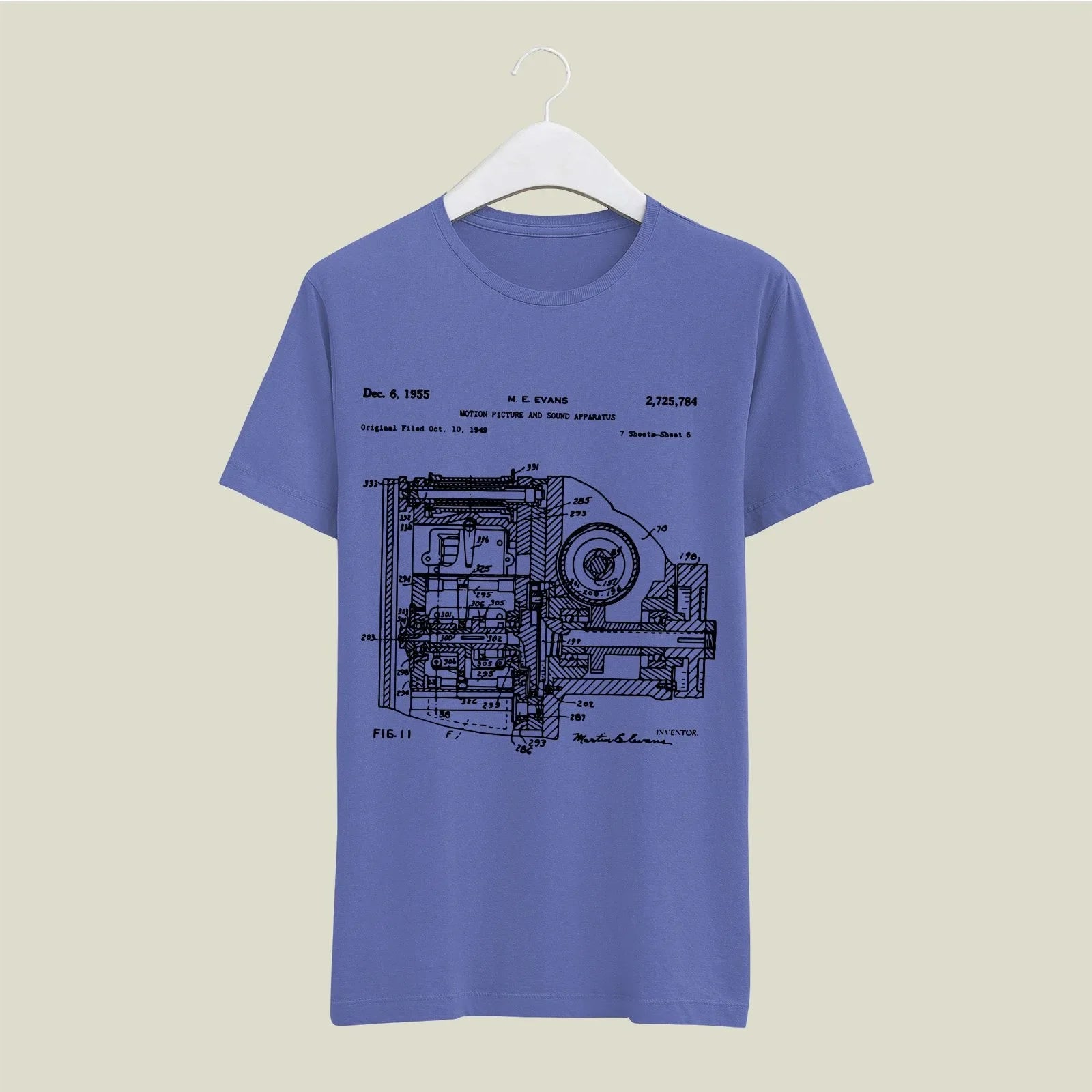 Camera Patent T-Shirt T-CMP146 Desichalchitra