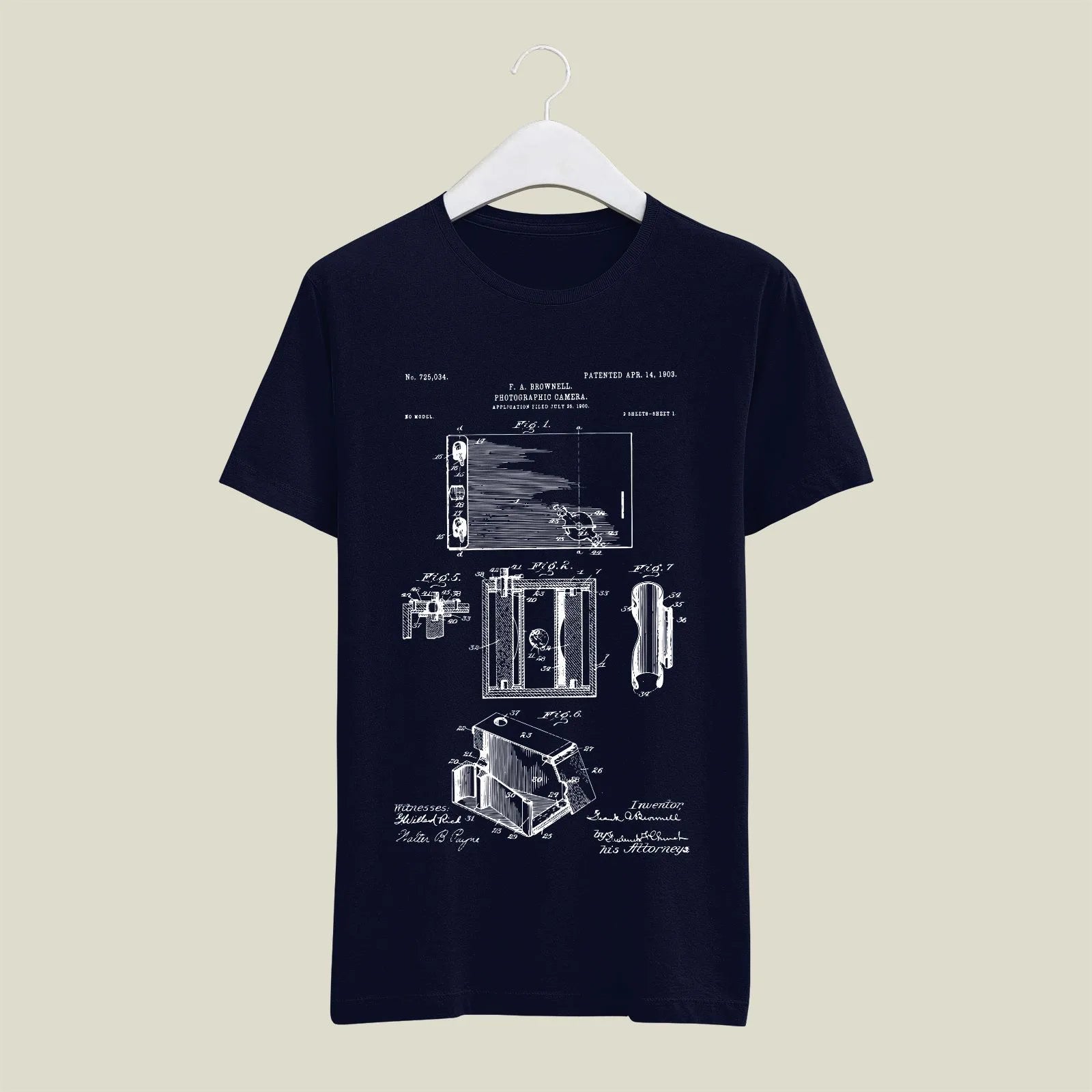Camera Patent T-Shirt T-CMP3 Desichalchitra