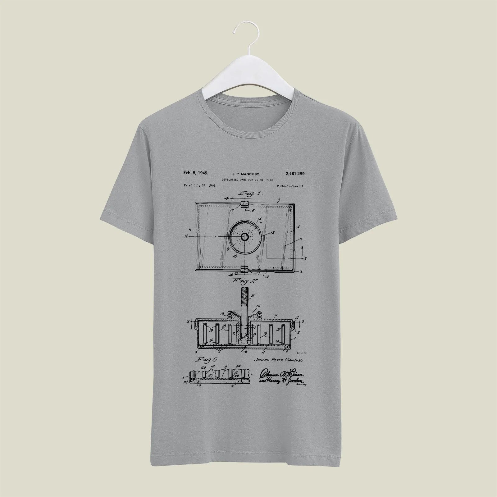 Camera Patent T-Shirt T-CMP40 Desichalchitra