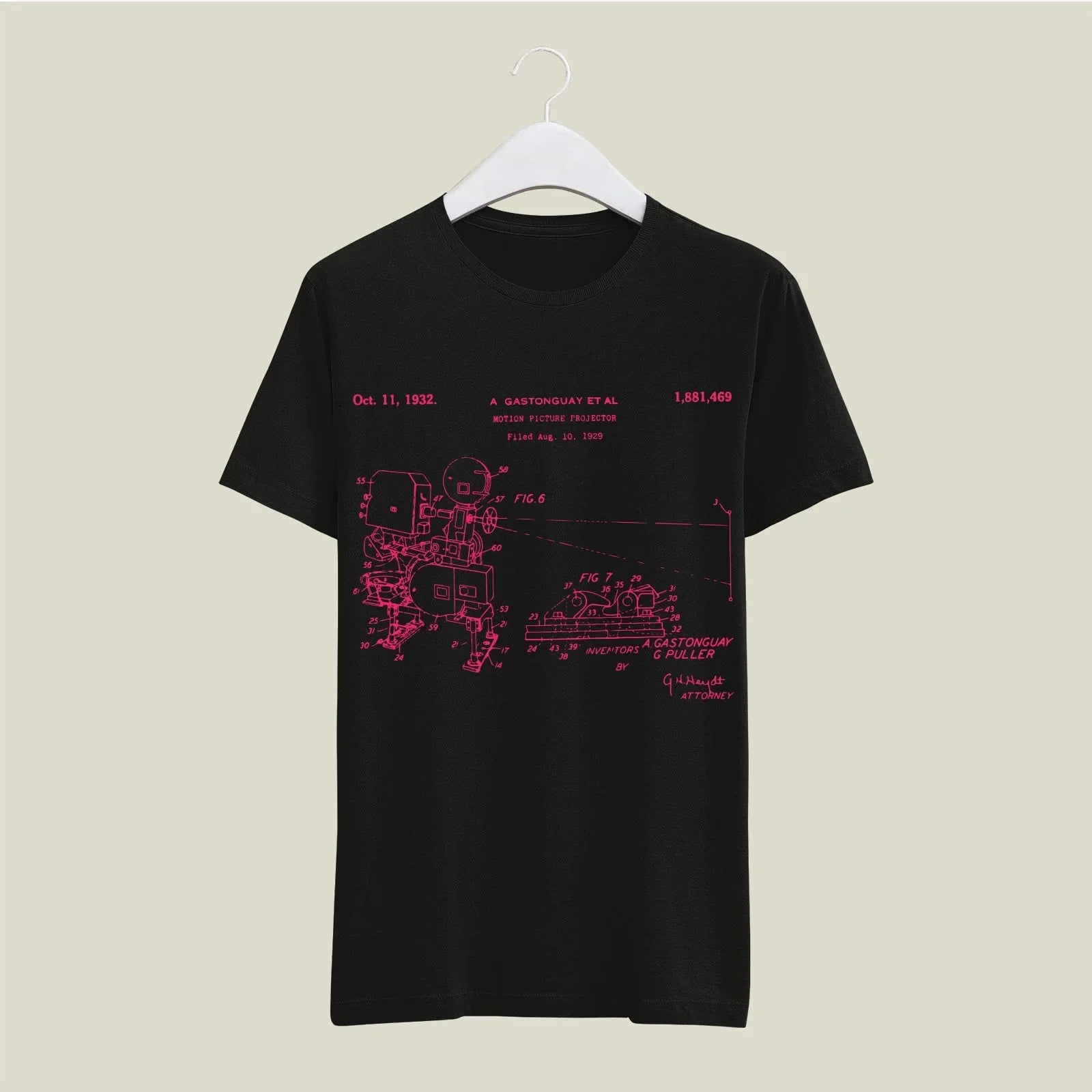 Camera Patent T-Shirt T-CMP127 Desichalchitra