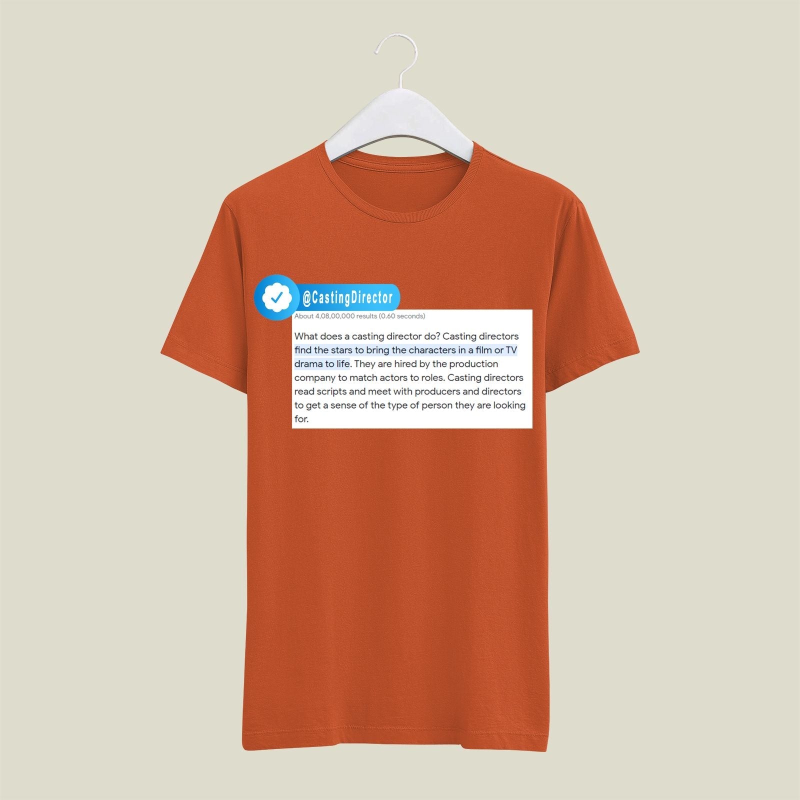 Casting Director T-Shirt T-CD4 Desichalchitra