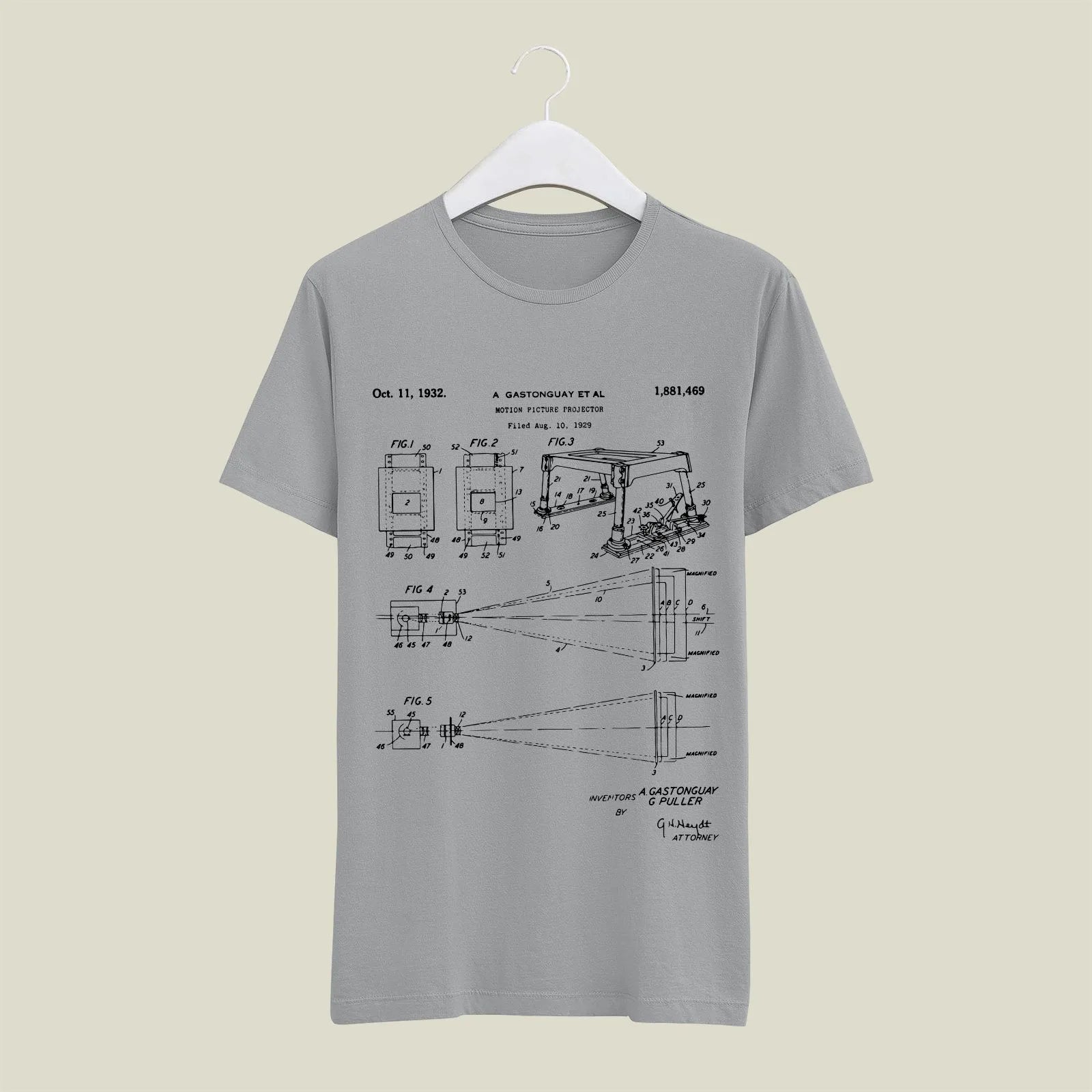Camera Patent T-Shirt T-CMP82 Desichalchitra