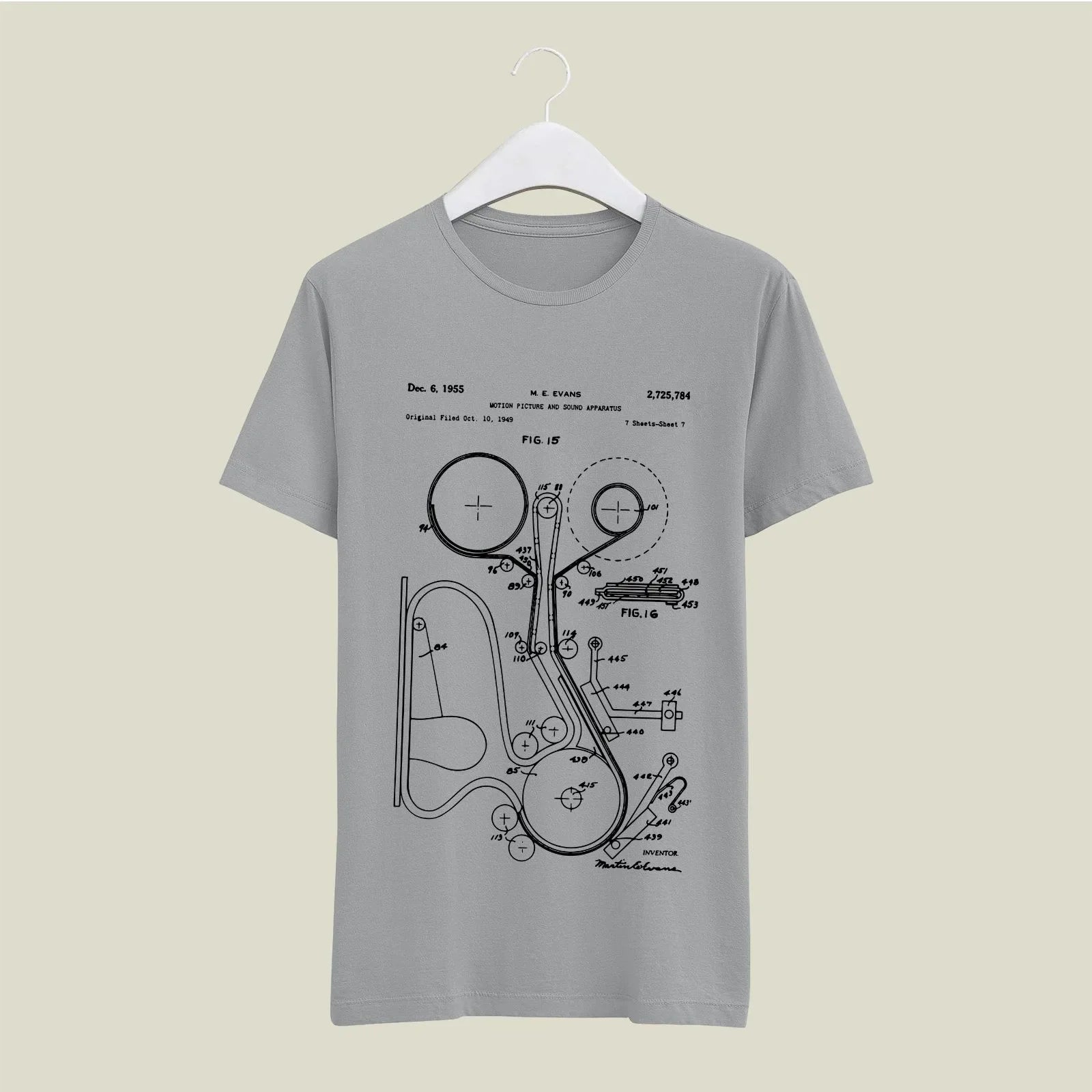 Camera Patent T-Shirt T-CMP111 Desichalchitra