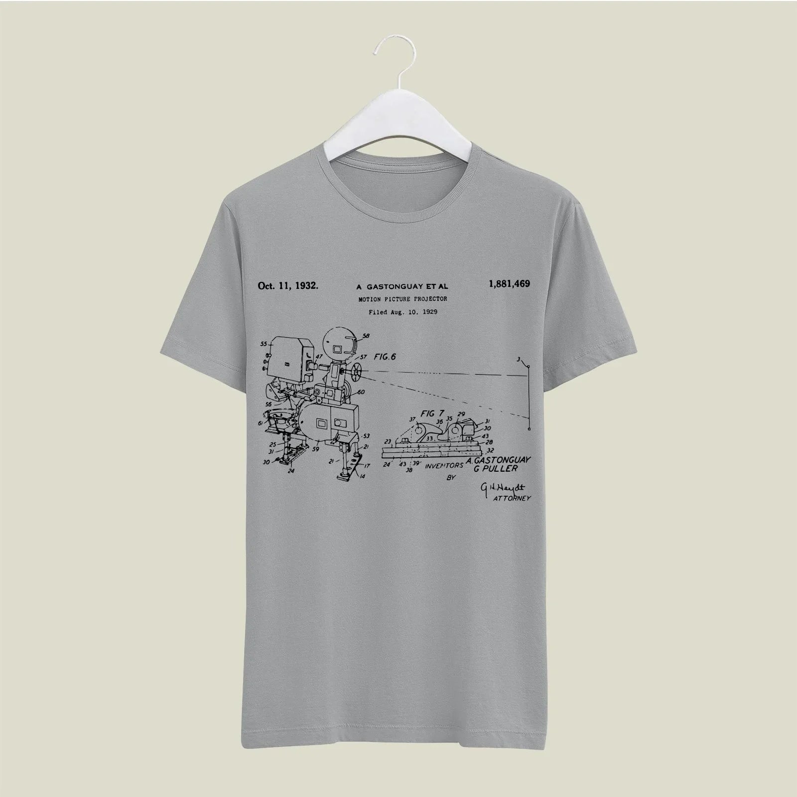 Camera Patent T-Shirt T-CMP121 Desichalchitra