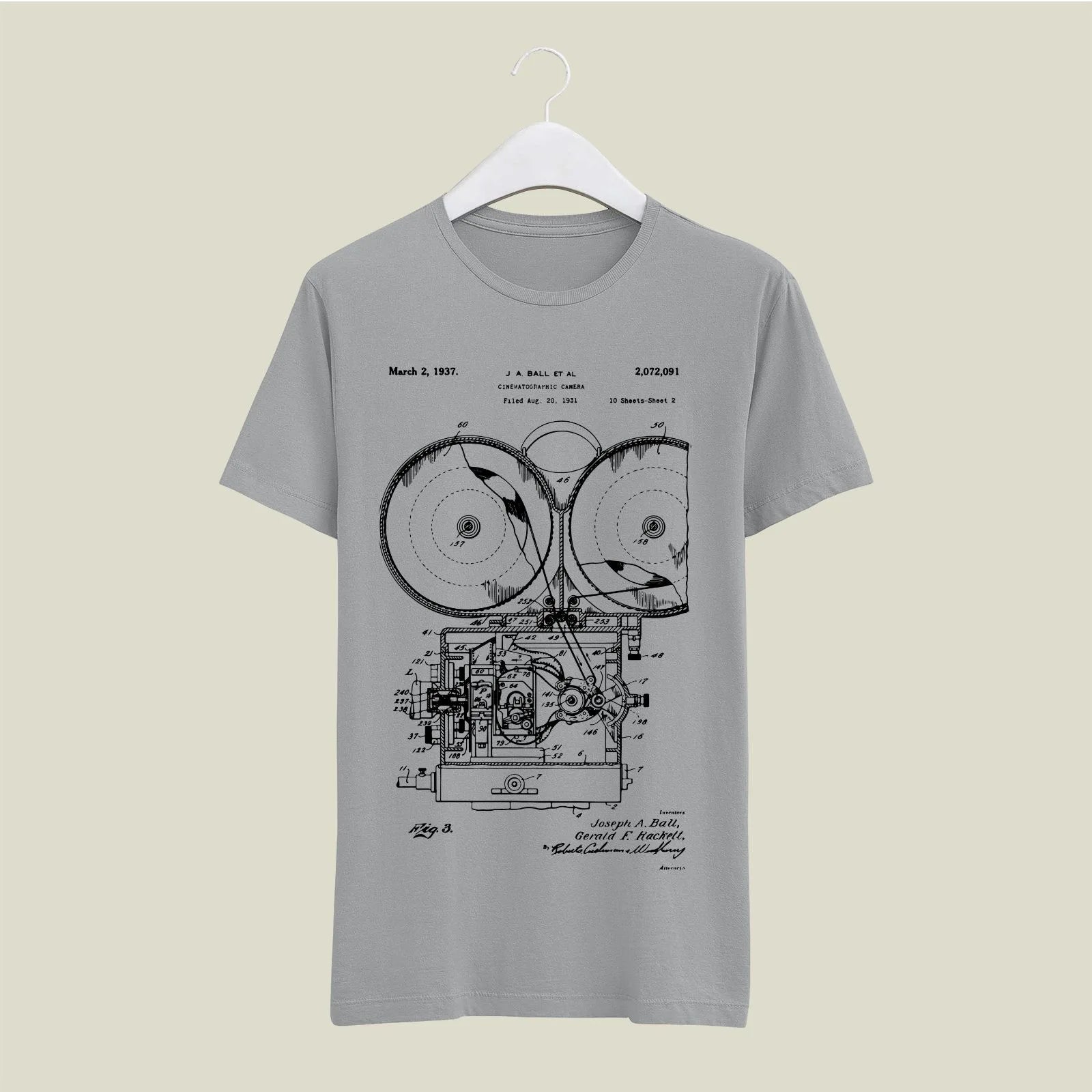 Camera Patent T-Shirt T-CMP125 Desichalchitra