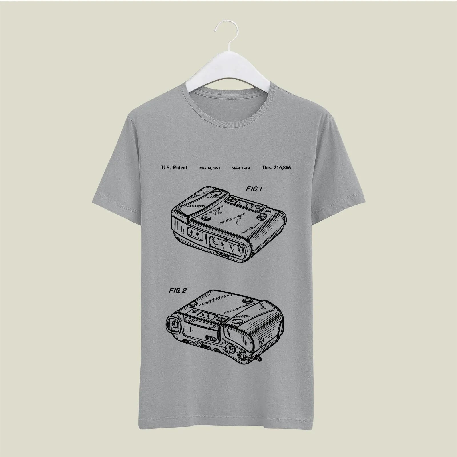 Camera Patent T-Shirt T-CMP140 Desichalchitra
