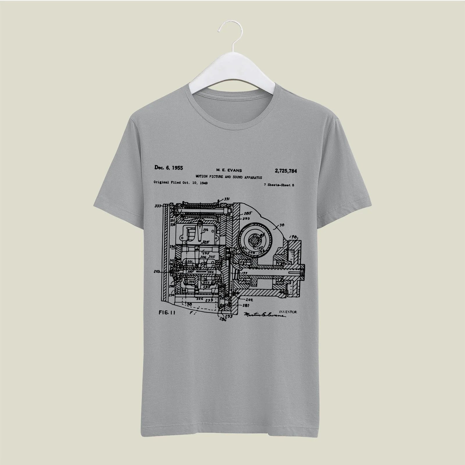 Camera Patent T-Shirt T-CMP146 Desichalchitra
