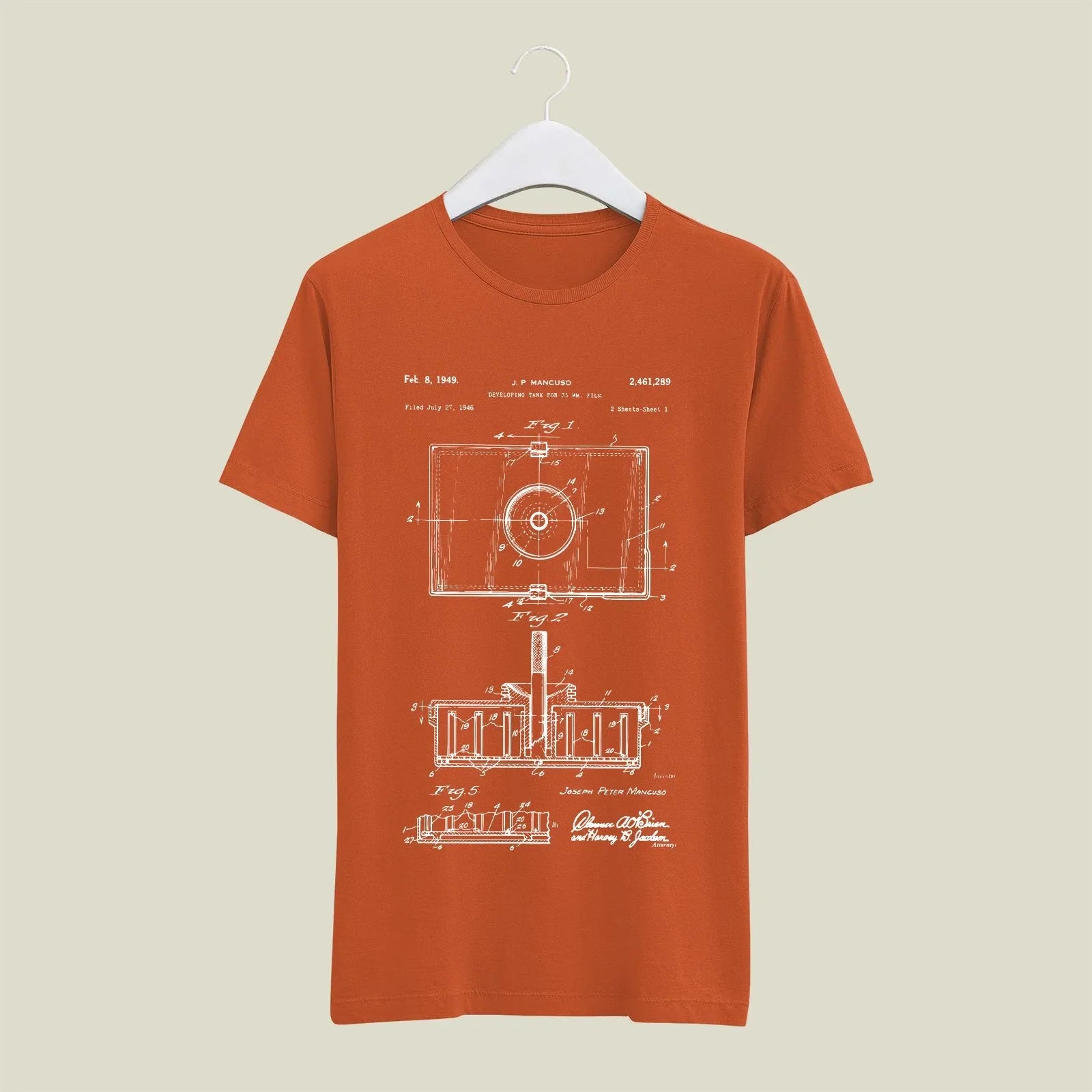 Camera Patent T-Shirt T-CMP22 Desichalchitra