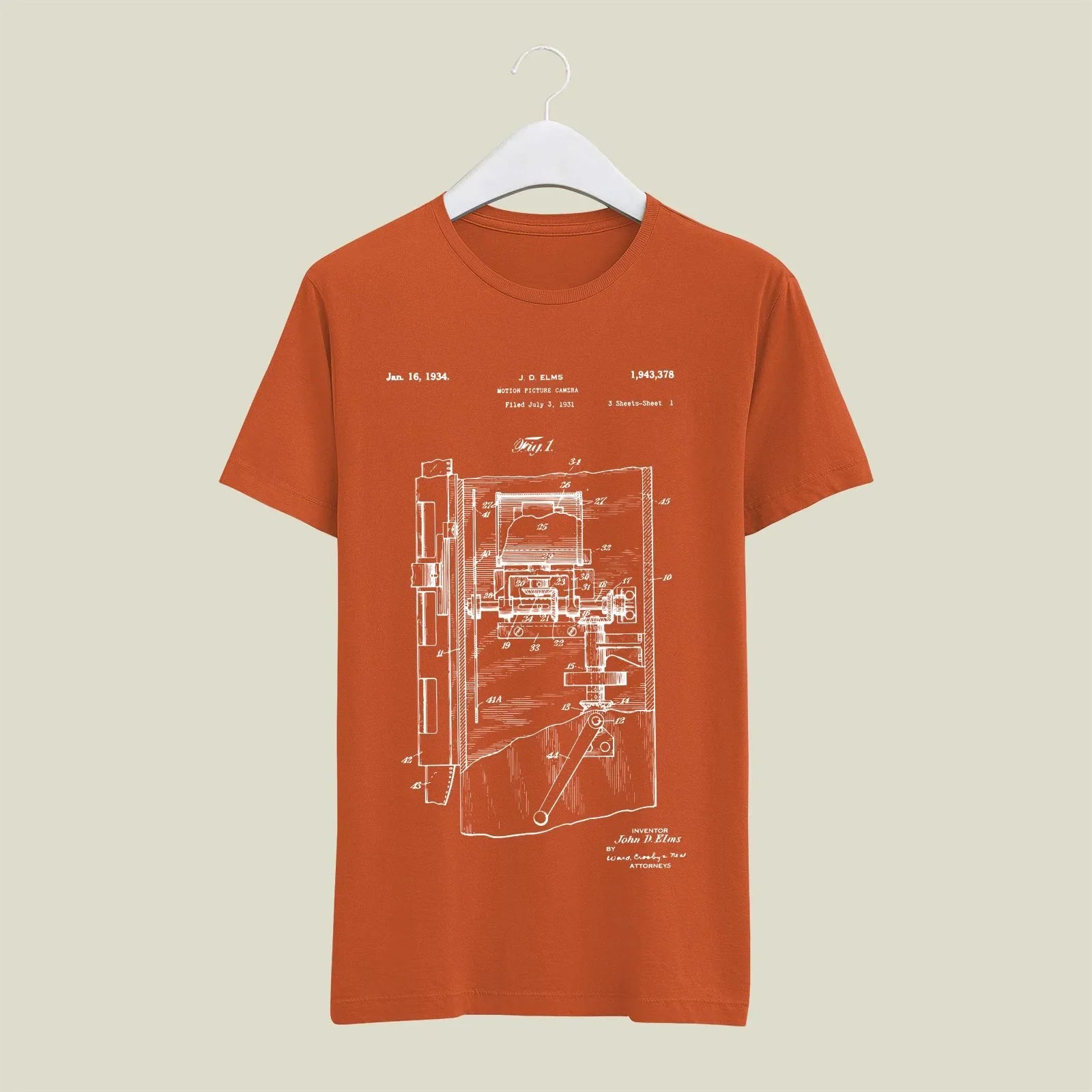 Camera Patent T-Shirt T-CMP24 Desichalchitra