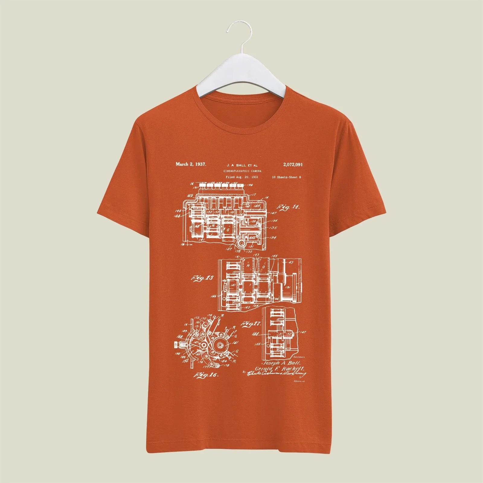Camera Patent T-Shirt T-CMP55 Desichalchitra