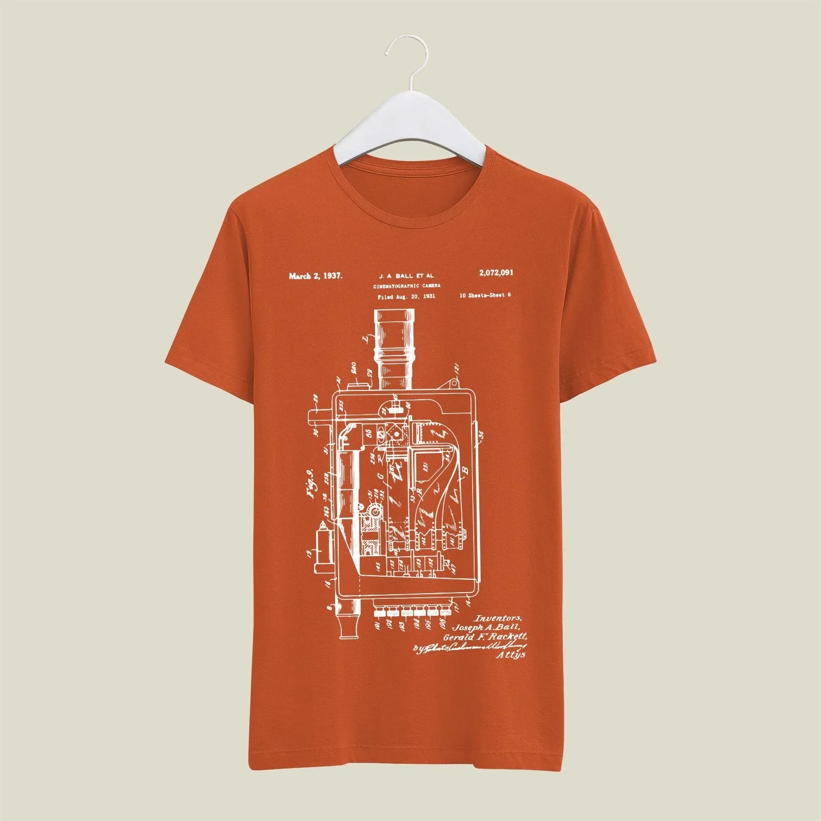 Camera Patent T-Shirt T-CMP57 Desichalchitra
