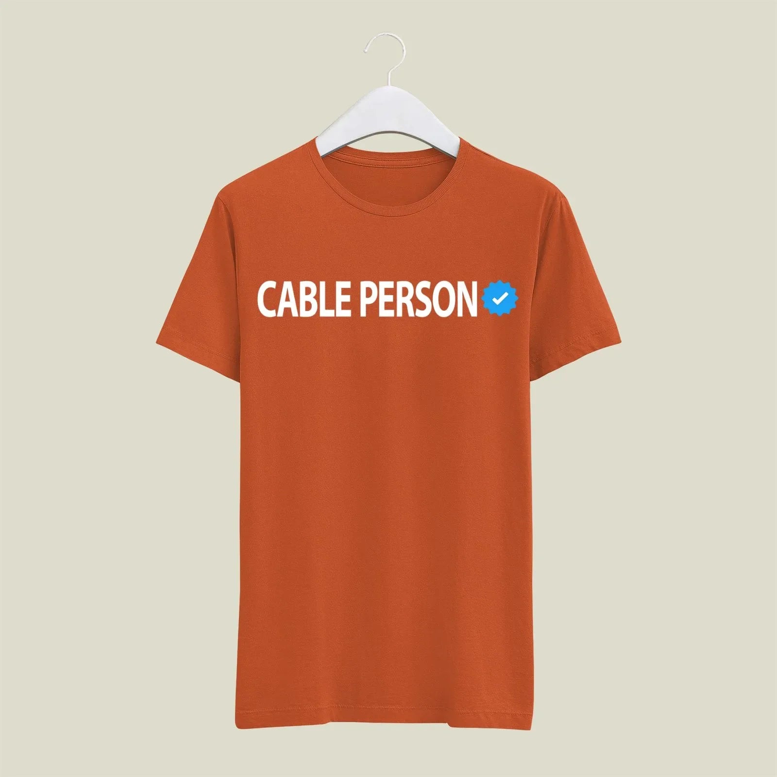 Cable Person T-Shirt T-CAB2 Desichalchitra