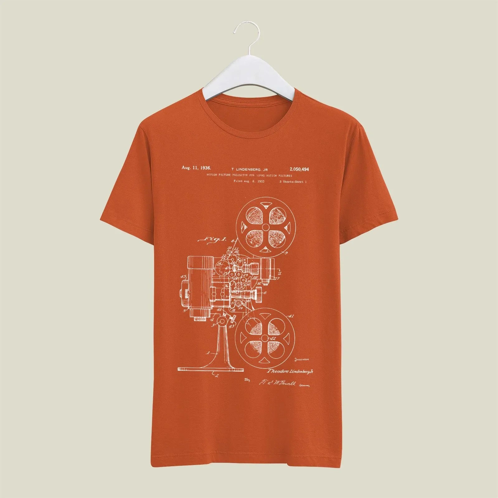 Camera Patent T-Shirt T-CMP70 Desichalchitra