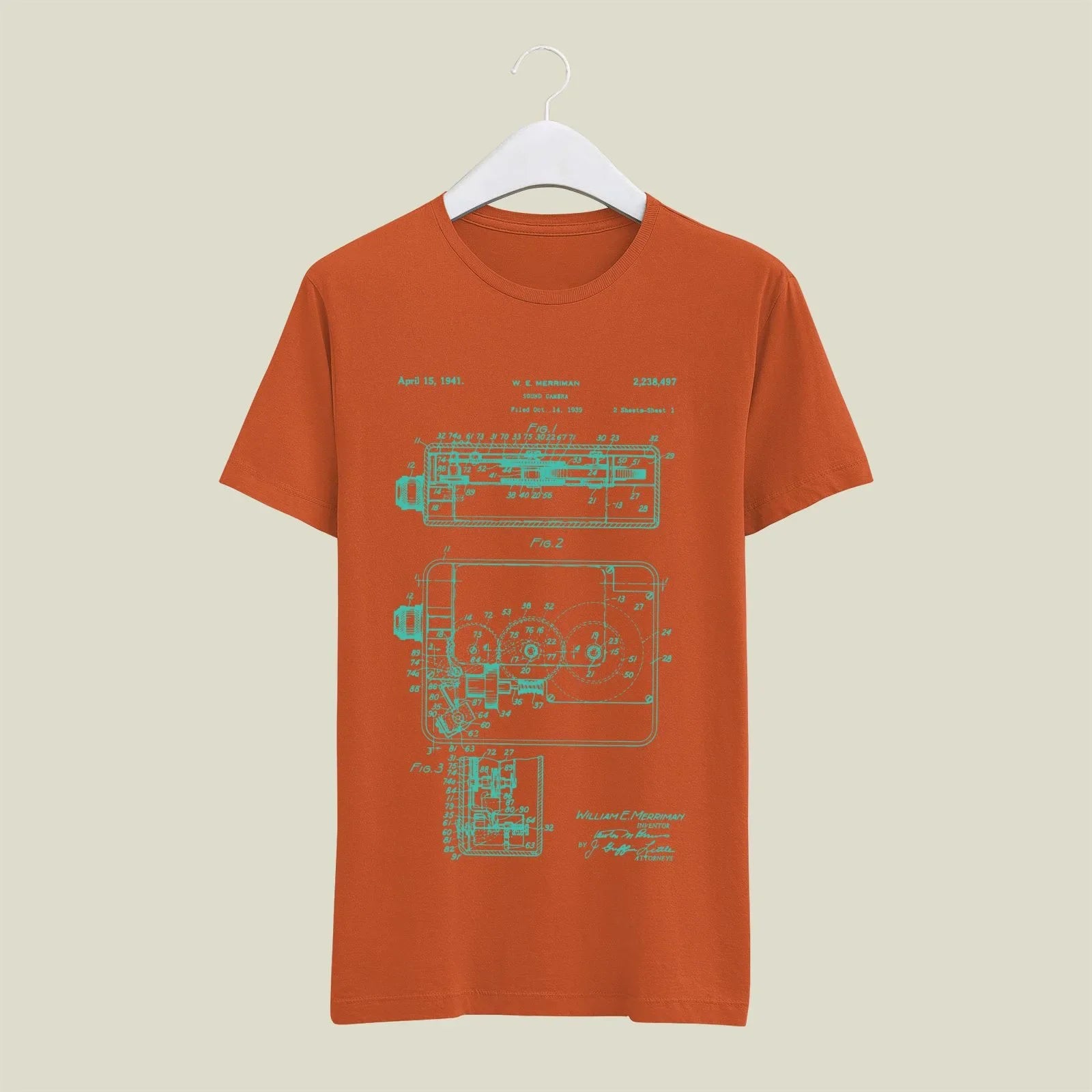 Camera Patent T-Shirt T-CMP19 Desichalchitra