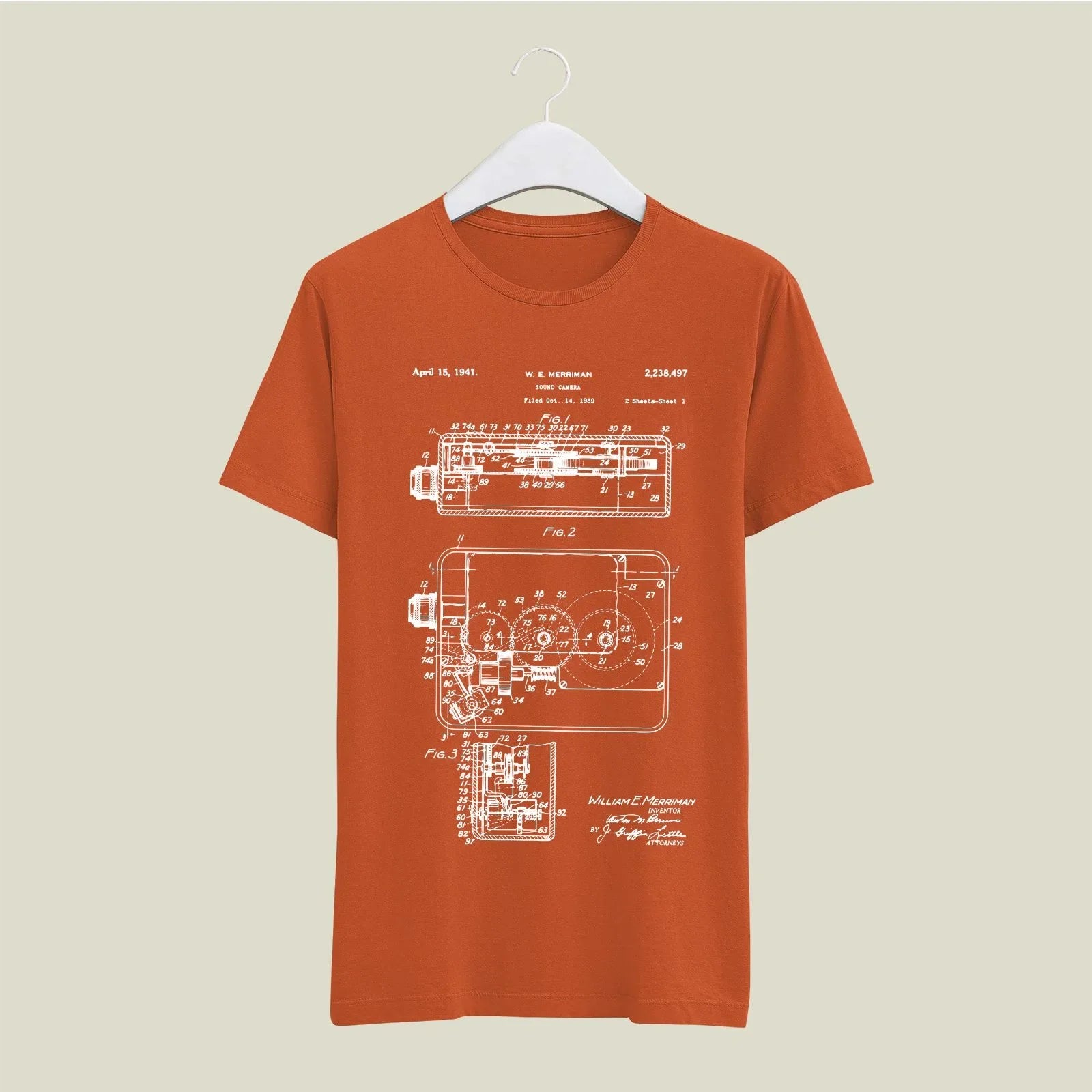 Camera Patent T-Shirt T-CMP97 Desichalchitra