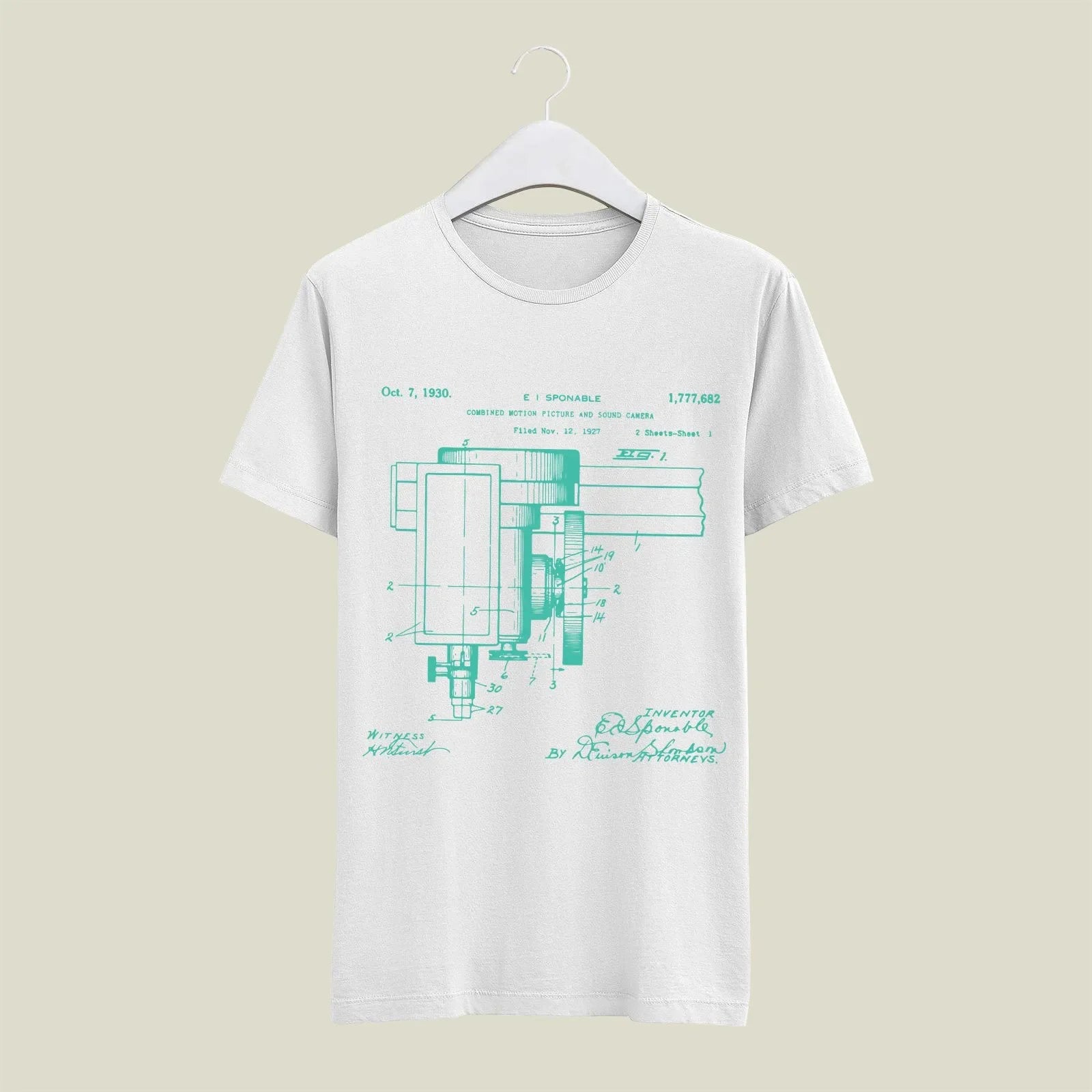 Camera Patent T-Shirt T-CMP46 Desichalchitra