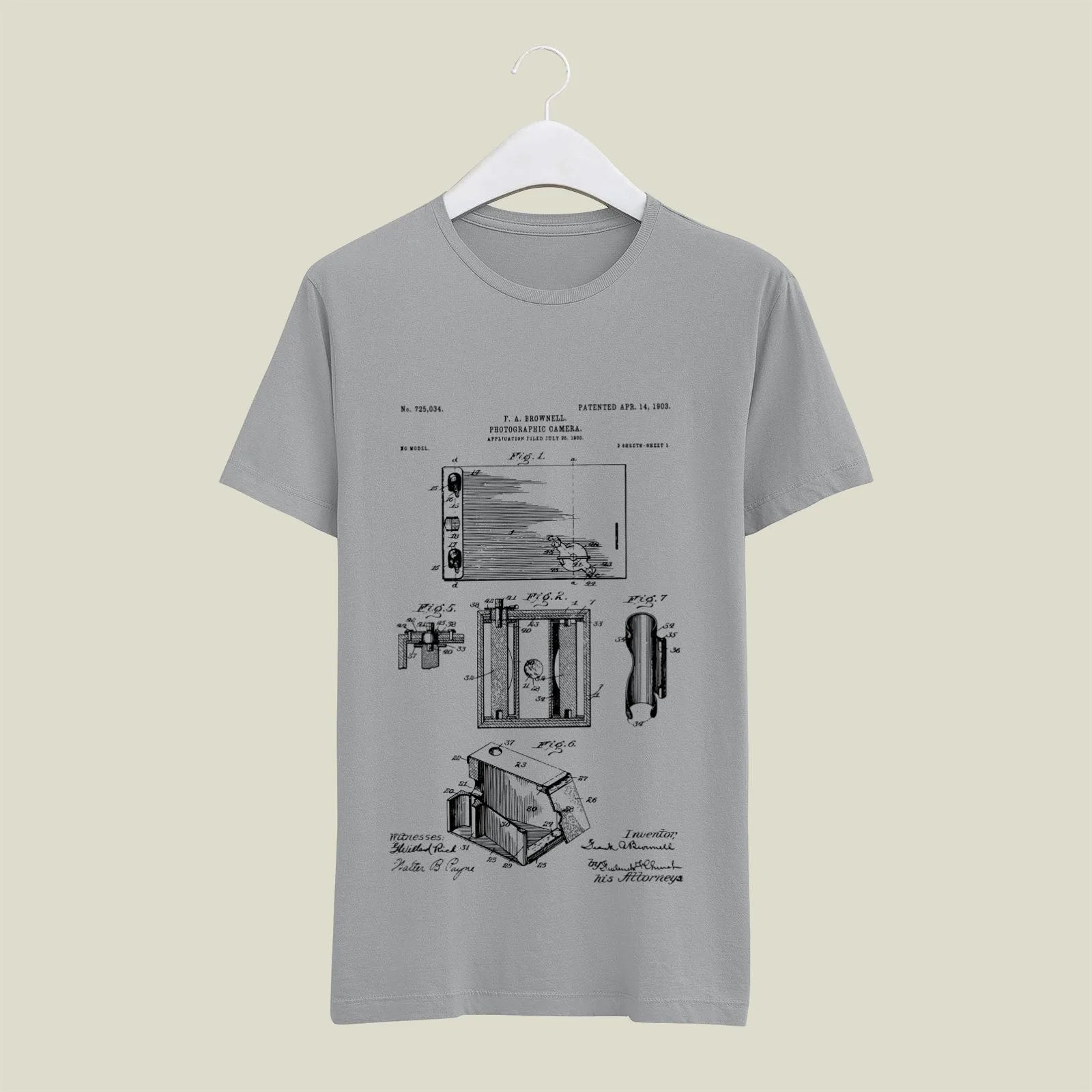 Camera Patent T-Shirt T-CMP60 Desichalchitra