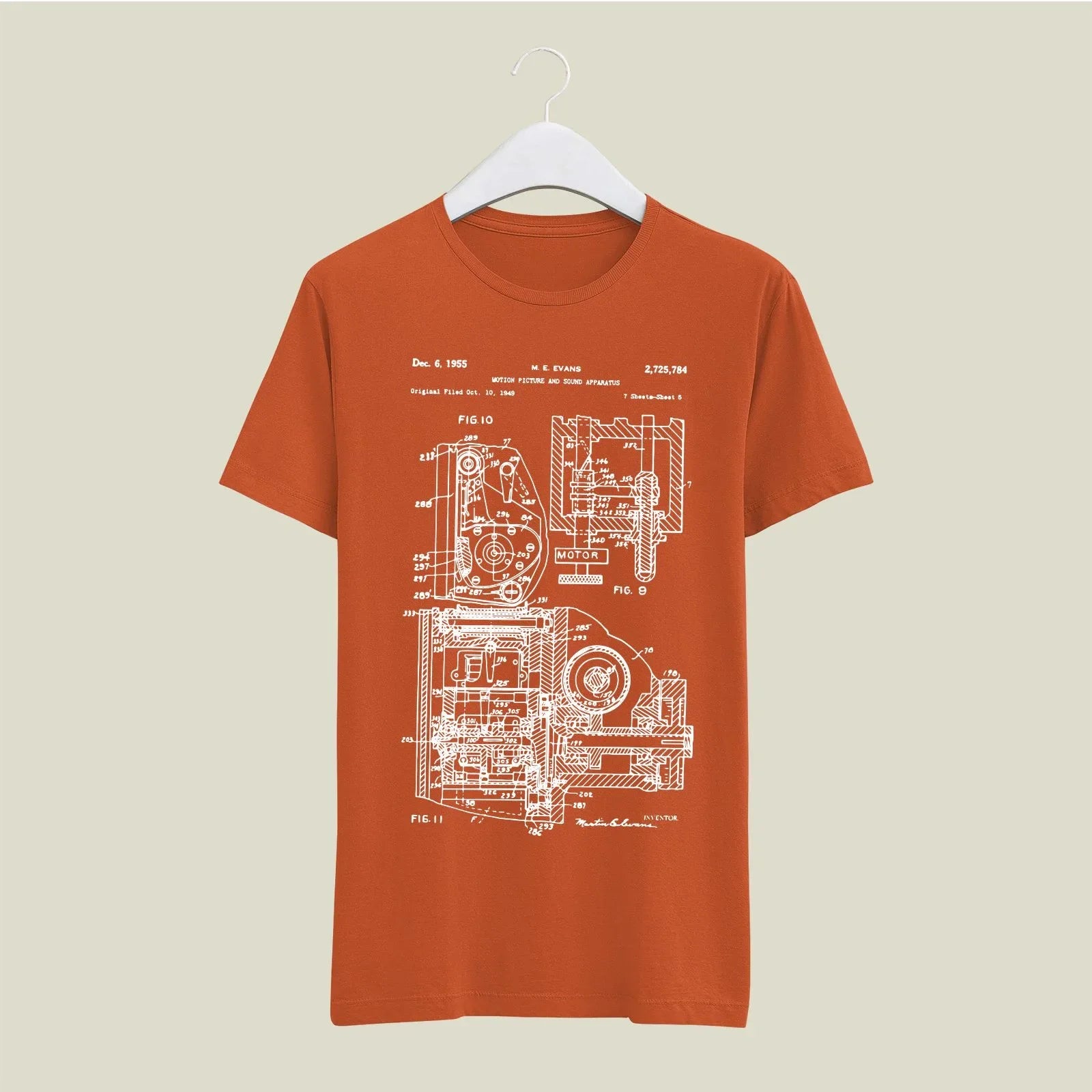 Camera Patent T-Shirt T-CMP116 Desichalchitra