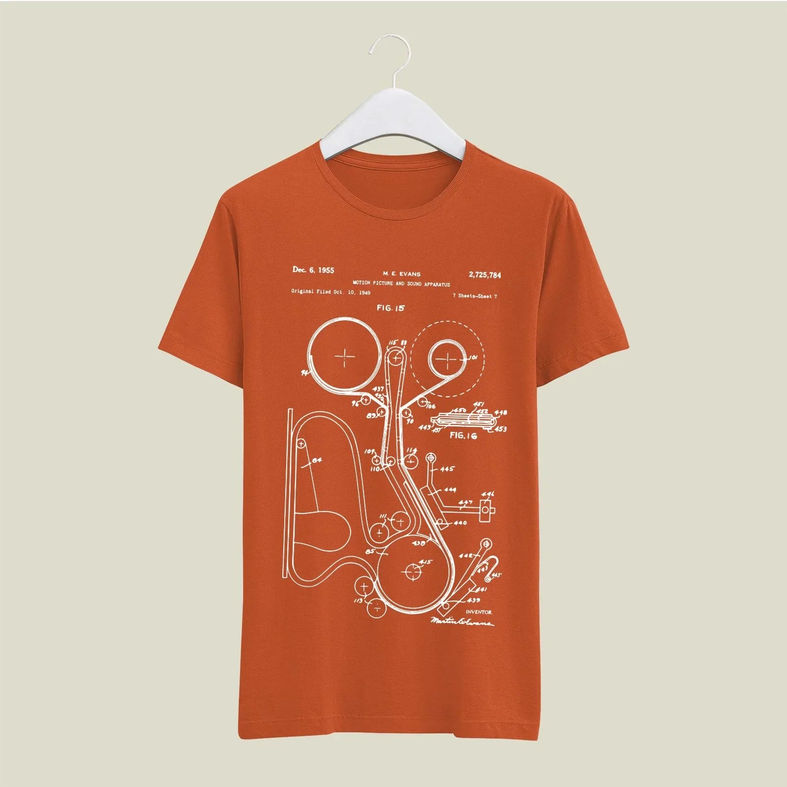 Camera Patent T-Shirt T-CMP133 Desichalchitra