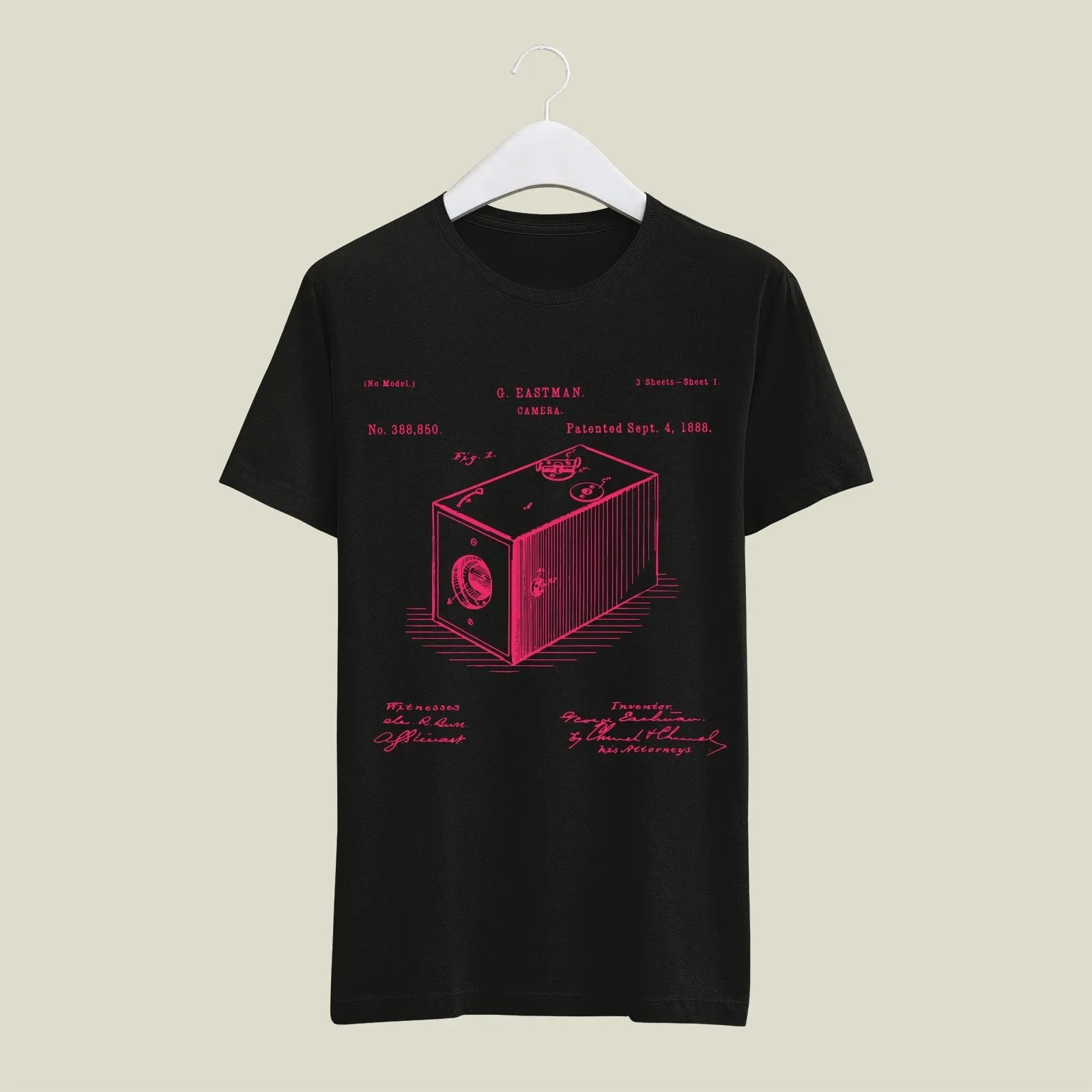 Camera Patent T-Shirt T-CMP1 Desichalchitra