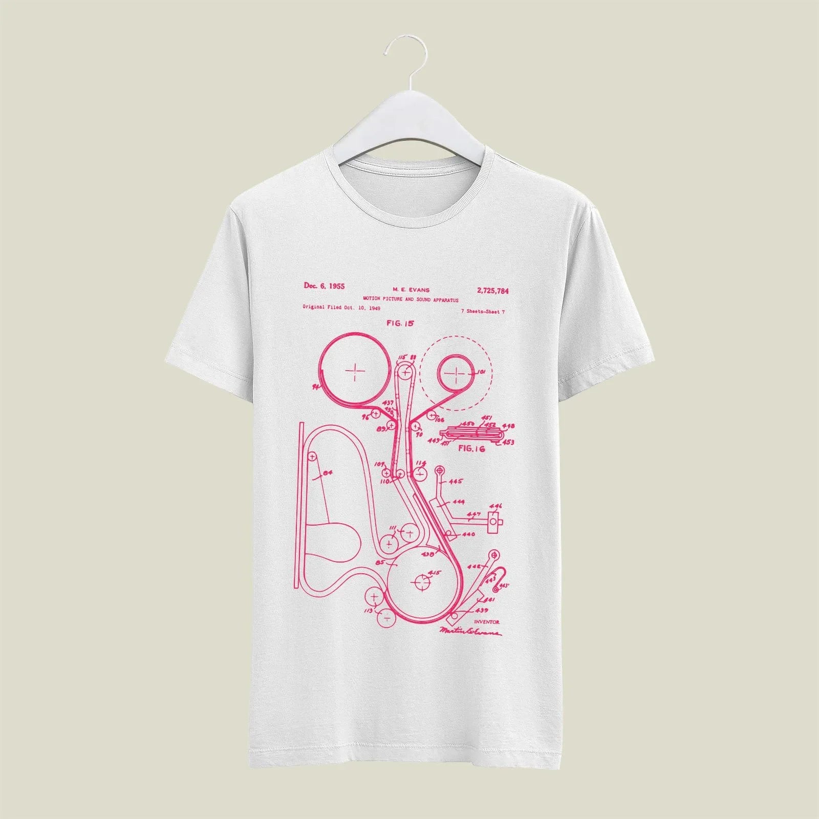Camera Patent T-Shirt T-CMP20 Desichalchitra
