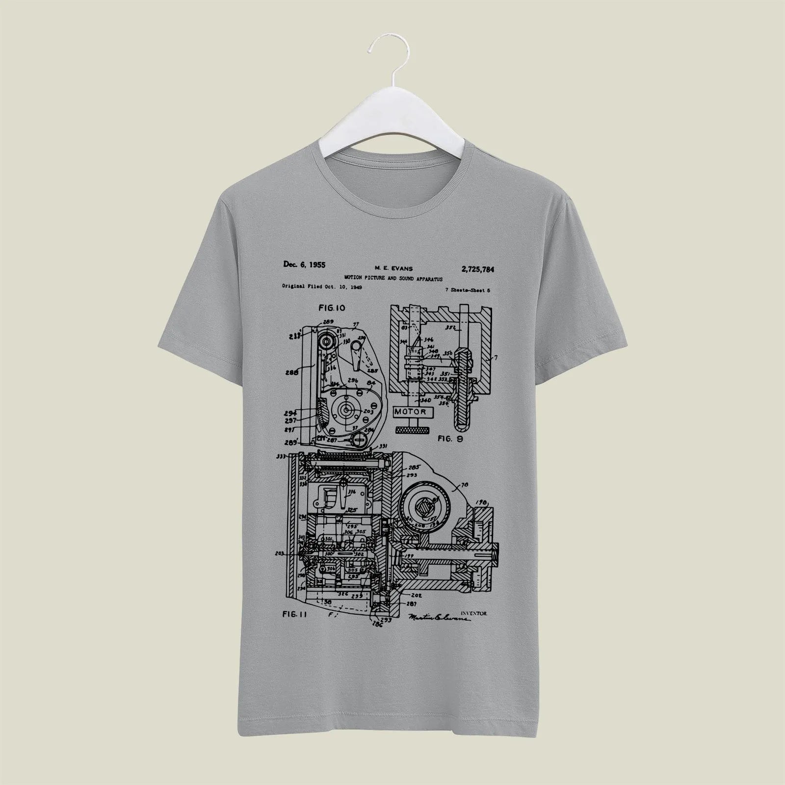 Camera Patent T-Shirt T-CMP30 Desichalchitra