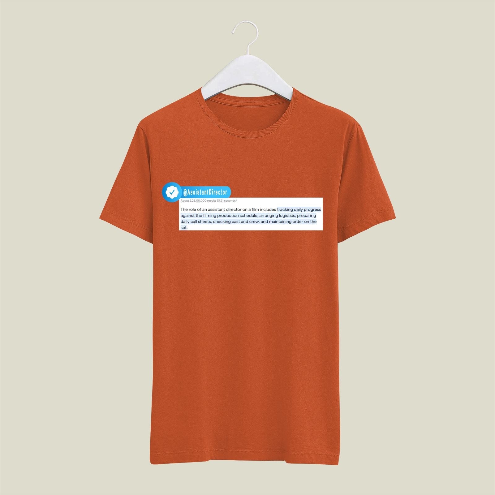 Assistant Director T-Shirt T-AD3 Desichalchitra