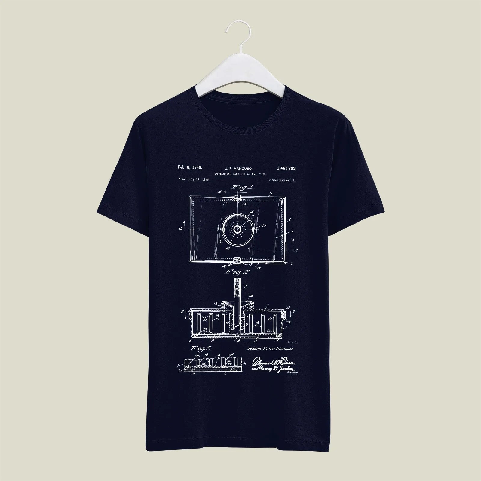Camera Patent T-Shirt T-CMP22 Desichalchitra