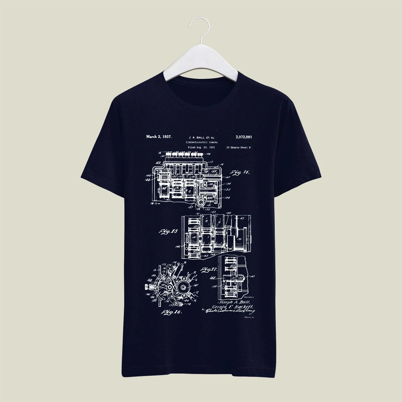 Camera Patent T-Shirt T-CMP55 Desichalchitra