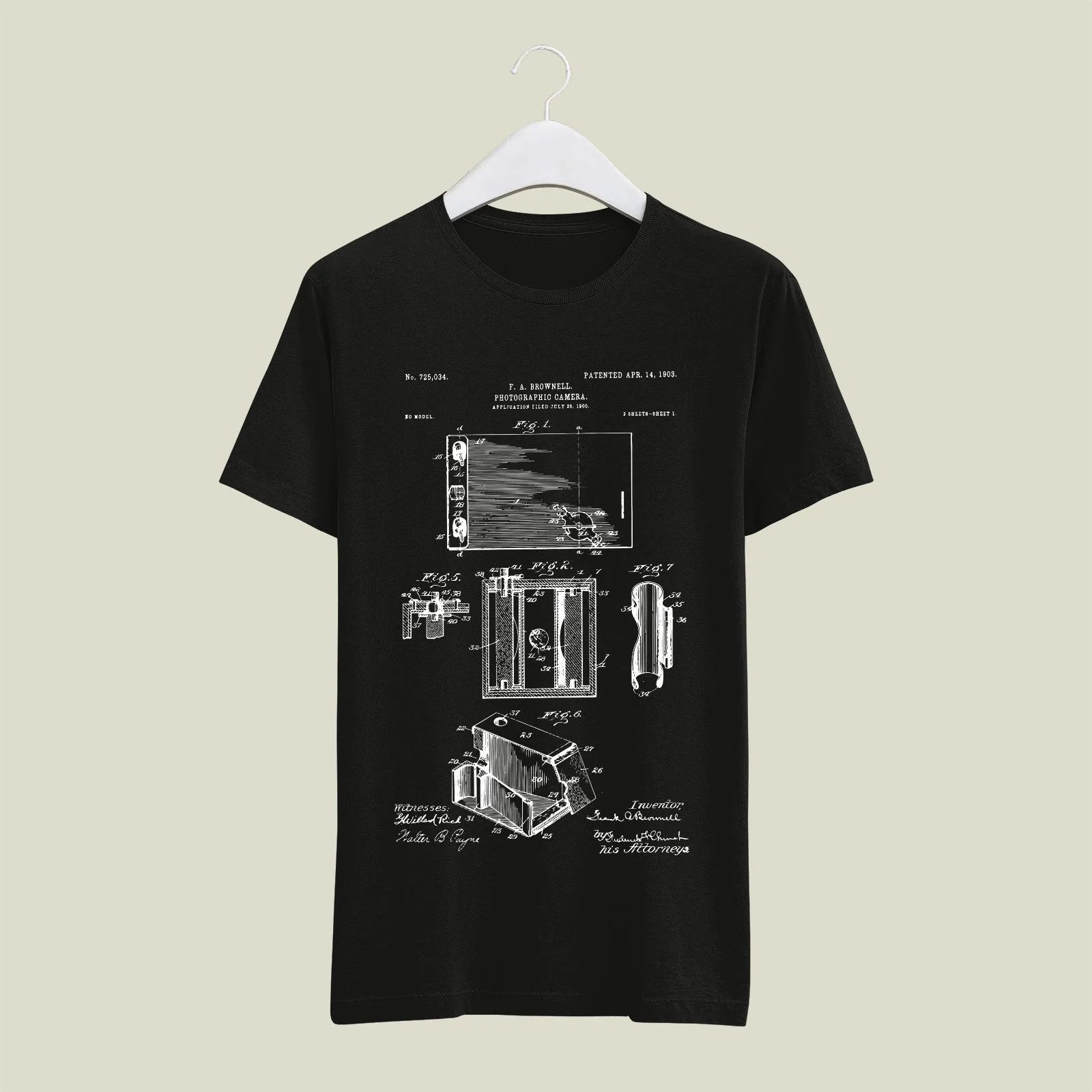Camera Patent T-Shirt T-CMP3 Desichalchitra