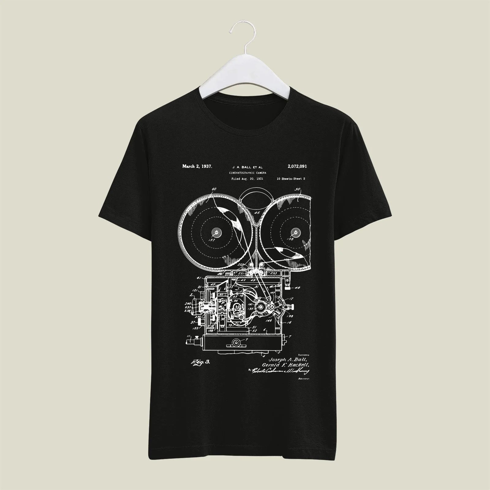 Camera Patent T-Shirt T-CMP72 Desichalchitra