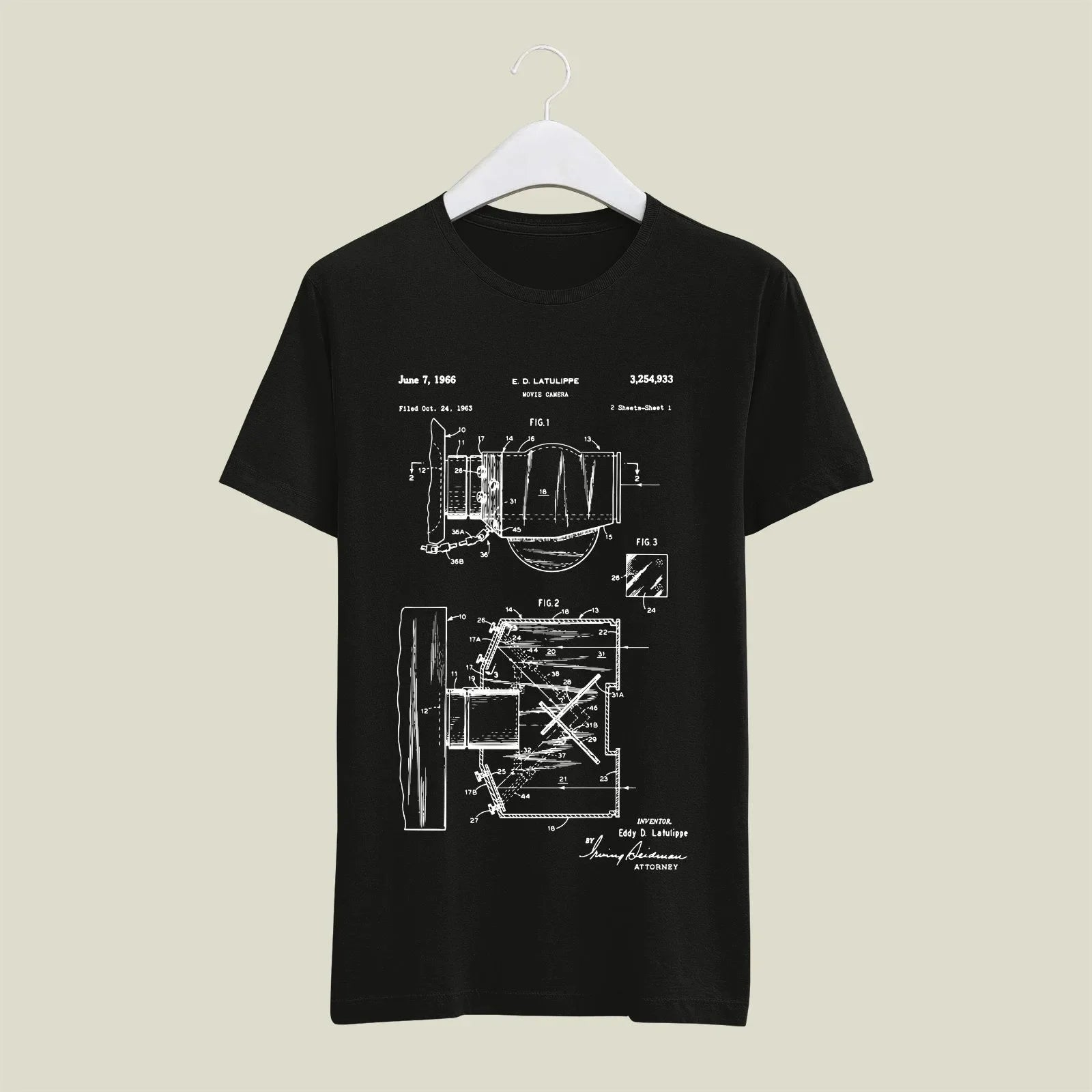 Camera Patent T-Shirt T-CMP5 Desichalchitra