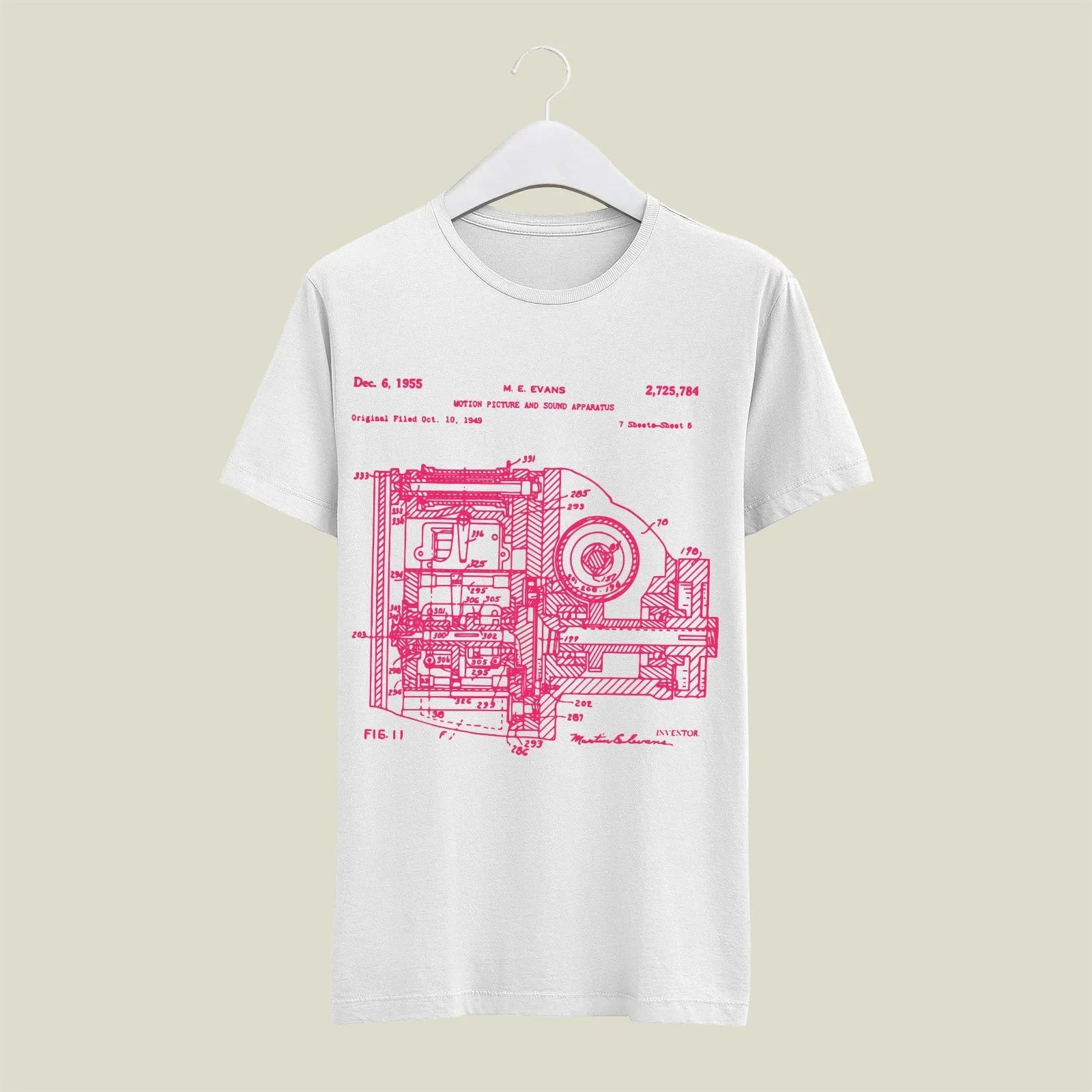Camera Patent T-Shirt T-CMP17 Desichalchitra