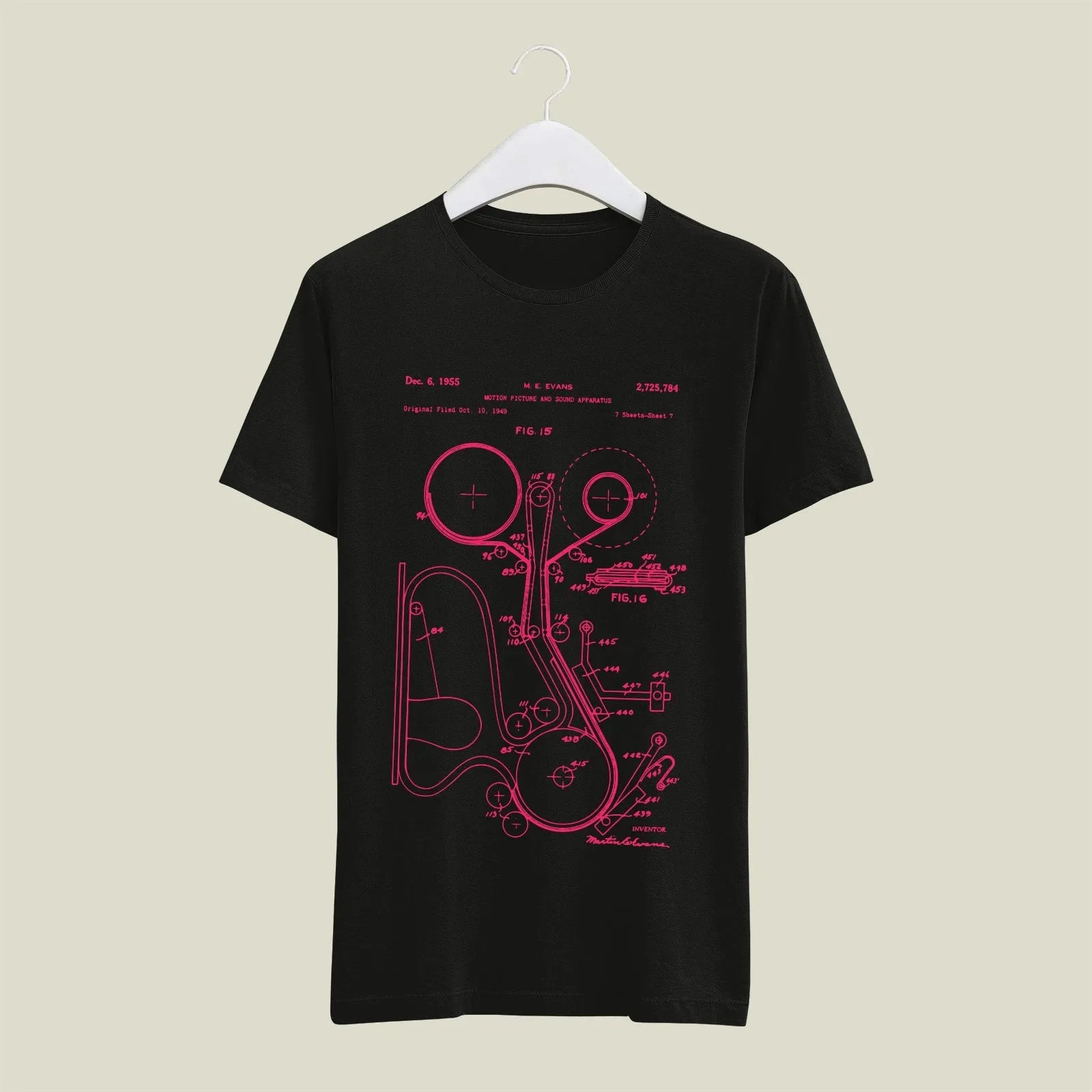 Camera Patent T-Shirt T-CMP20 Desichalchitra