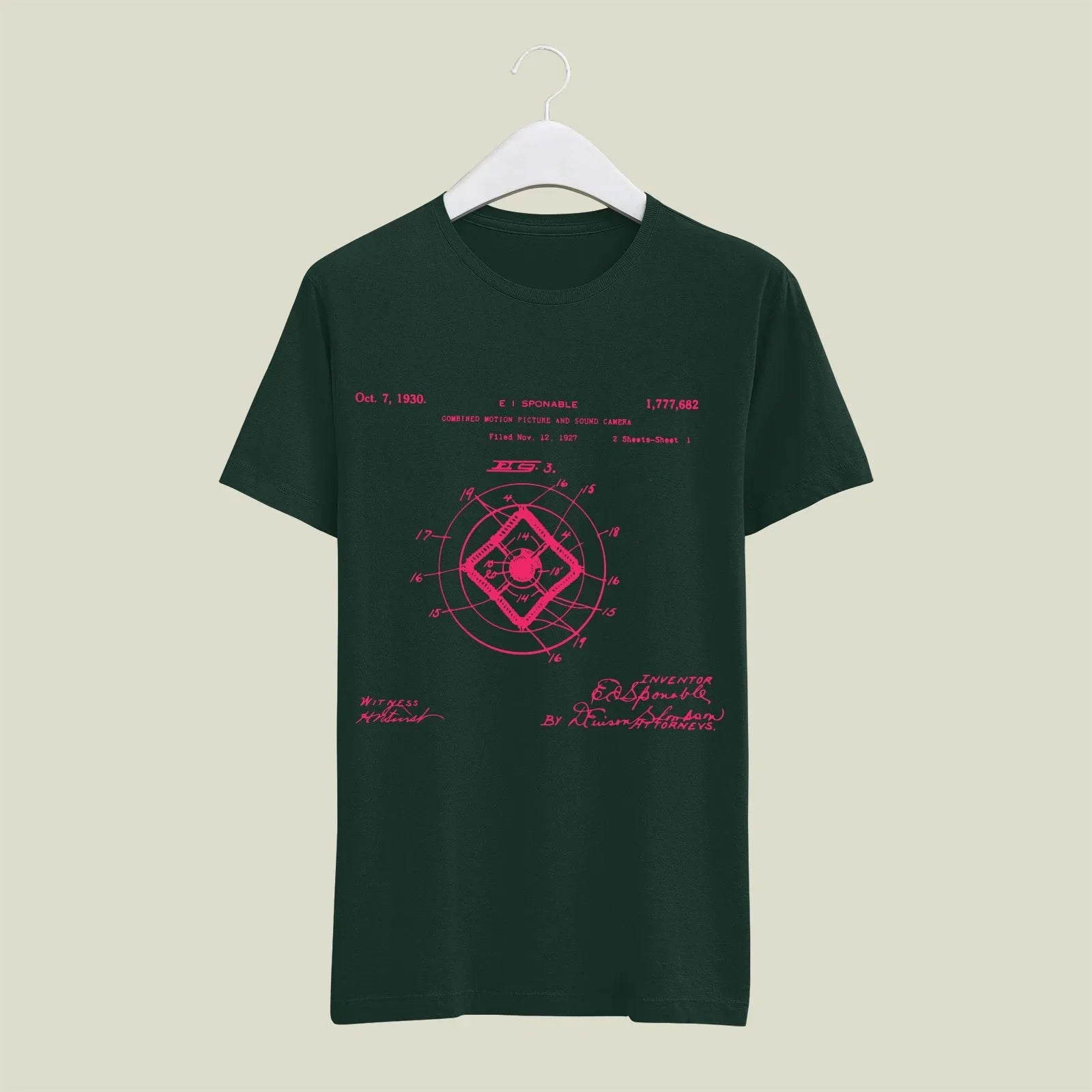 Camera Patent T-Shirt T-CMP48 Desichalchitra