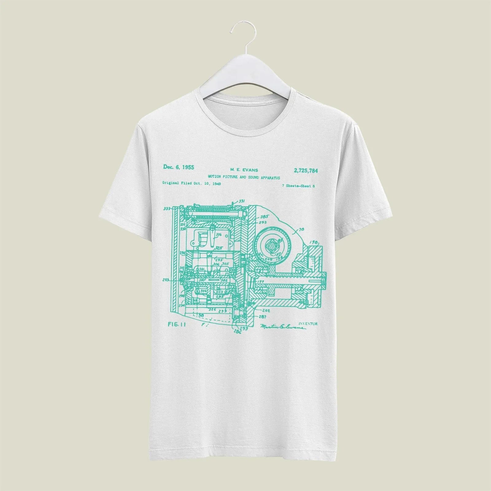Camera Patent T-Shirt T-CMP34 Desichalchitra