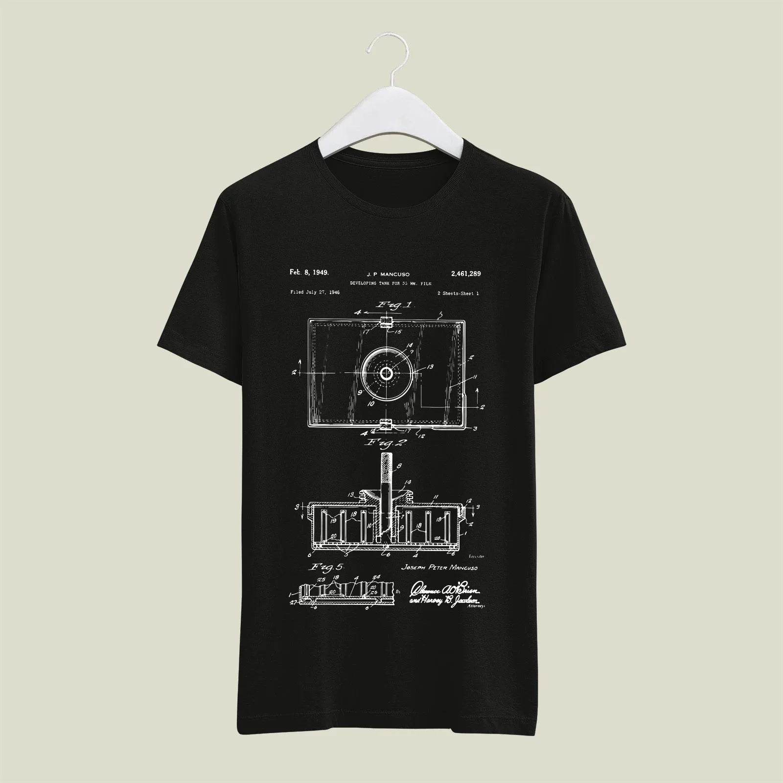 Camera Patent T-Shirt T-CMP22 Desichalchitra
