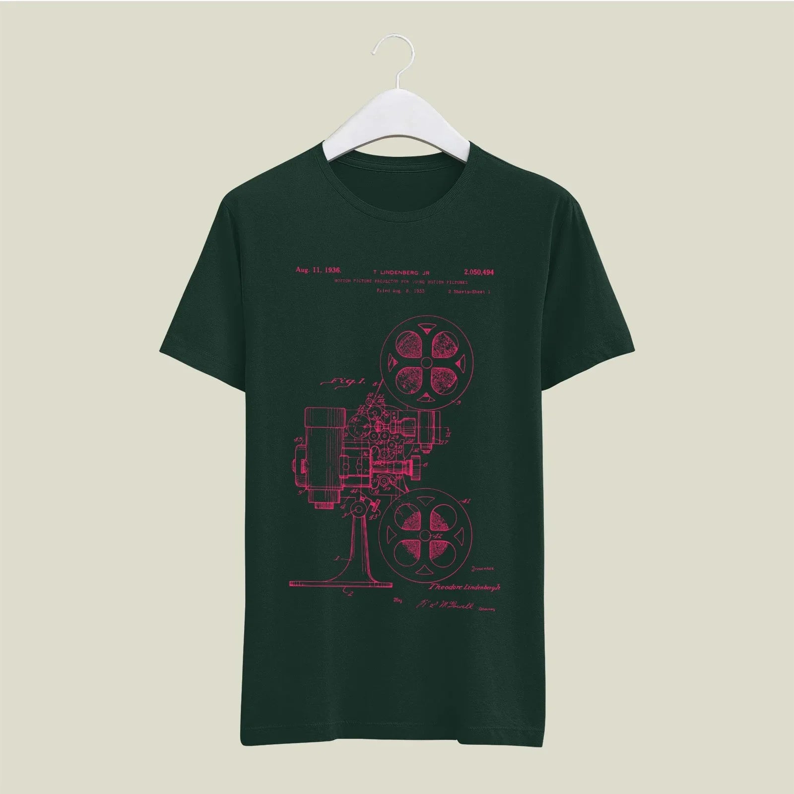 Camera Patent T-Shirt T-CMP106 Desichalchitra